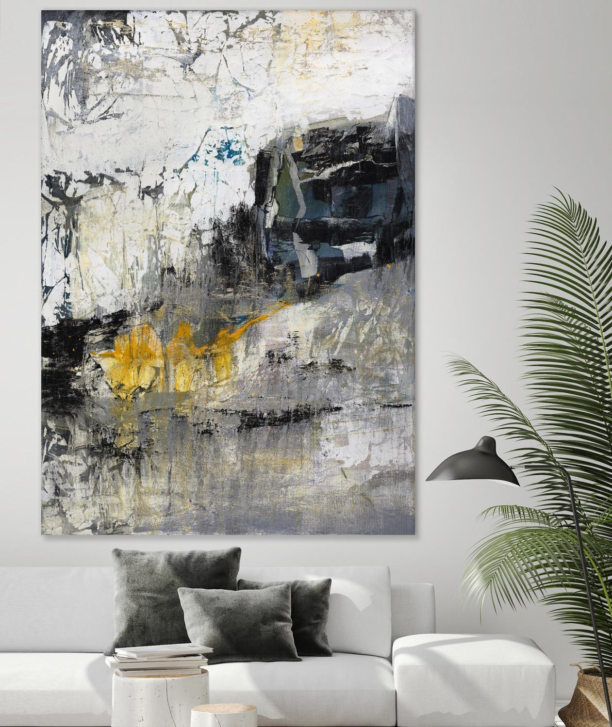 The Hike by Daleno Art on GIANT ART - blue abstract abstrait 
