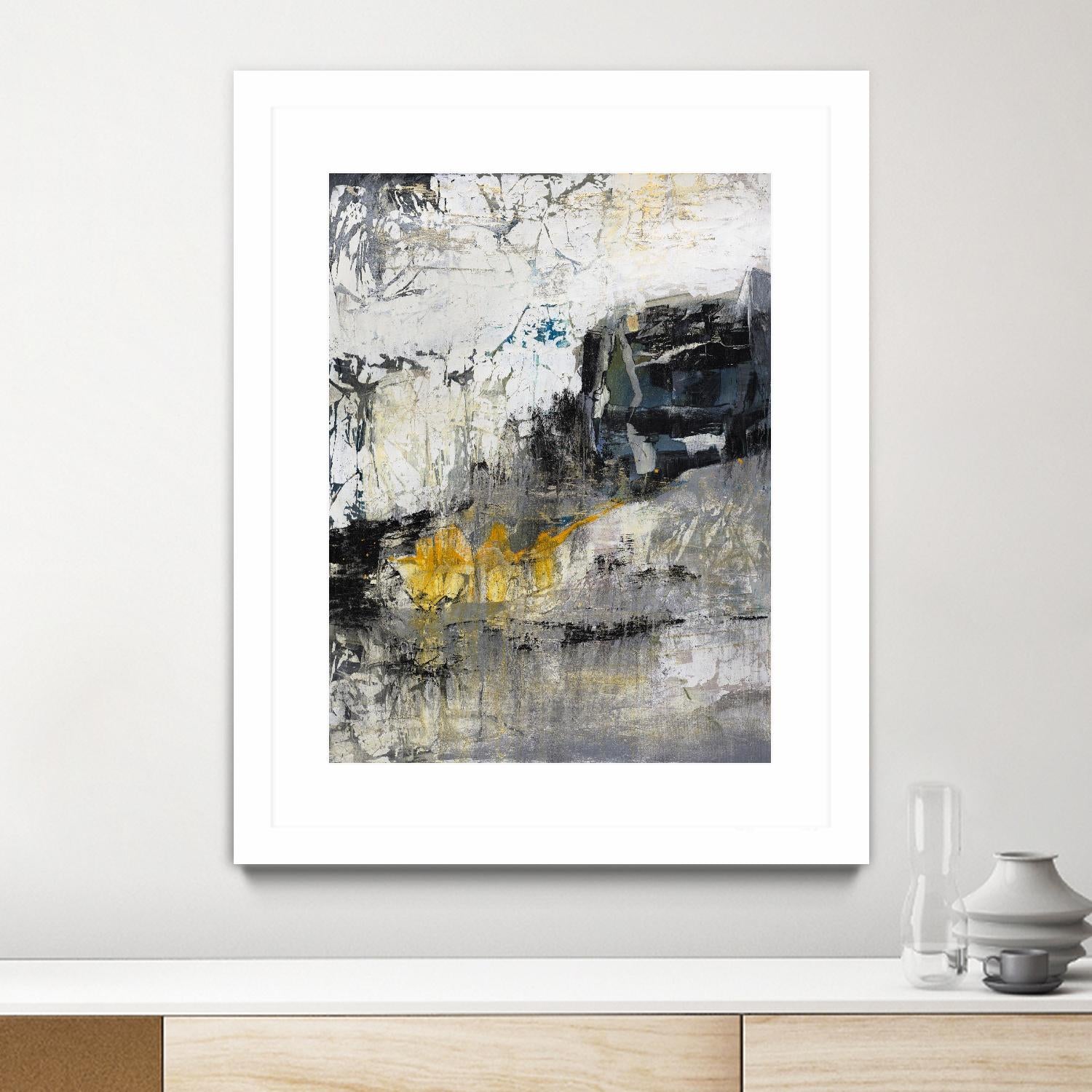 The Hike by Daleno Art on GIANT ART - blue abstract abstrait 