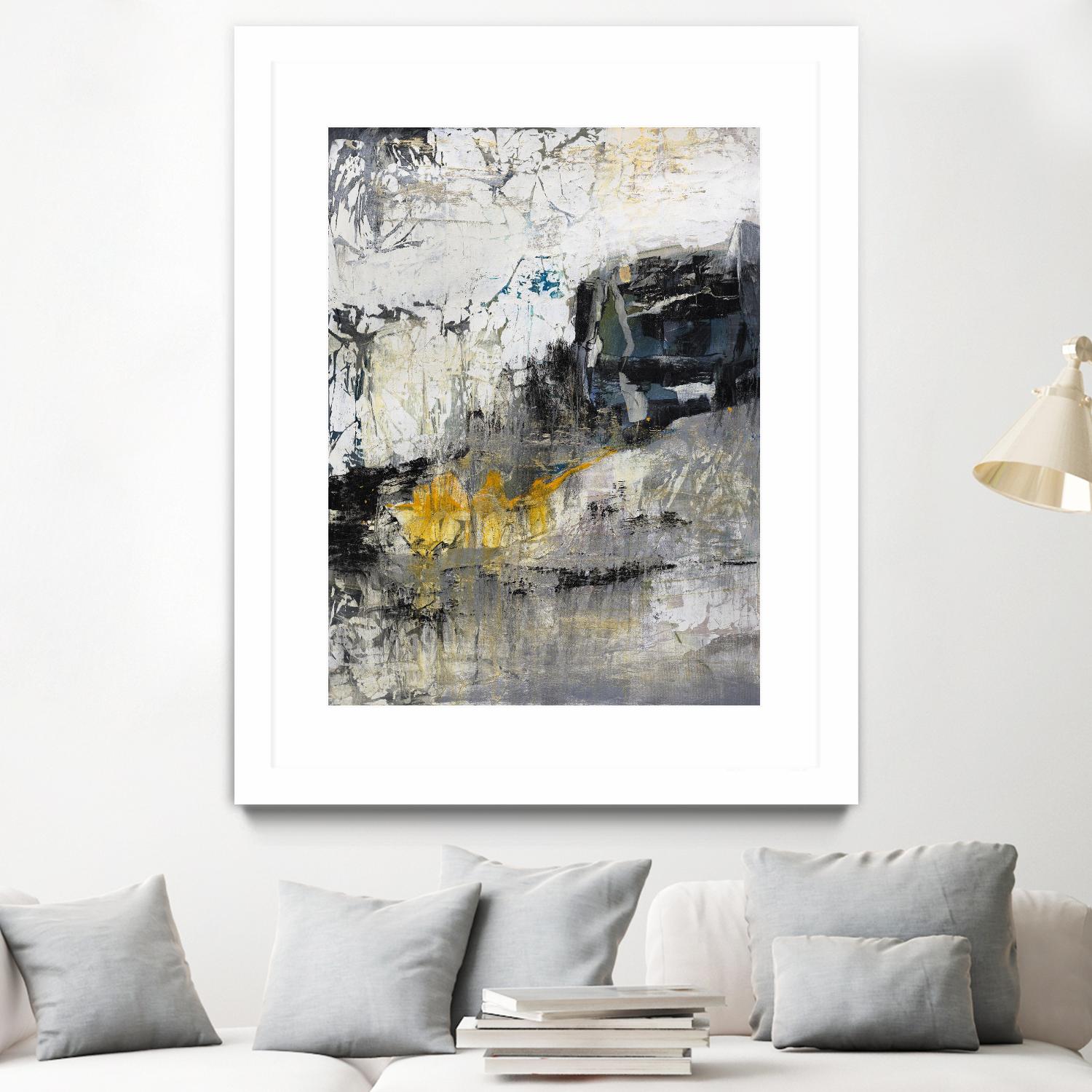The Hike by Daleno Art on GIANT ART - blue abstract abstrait 