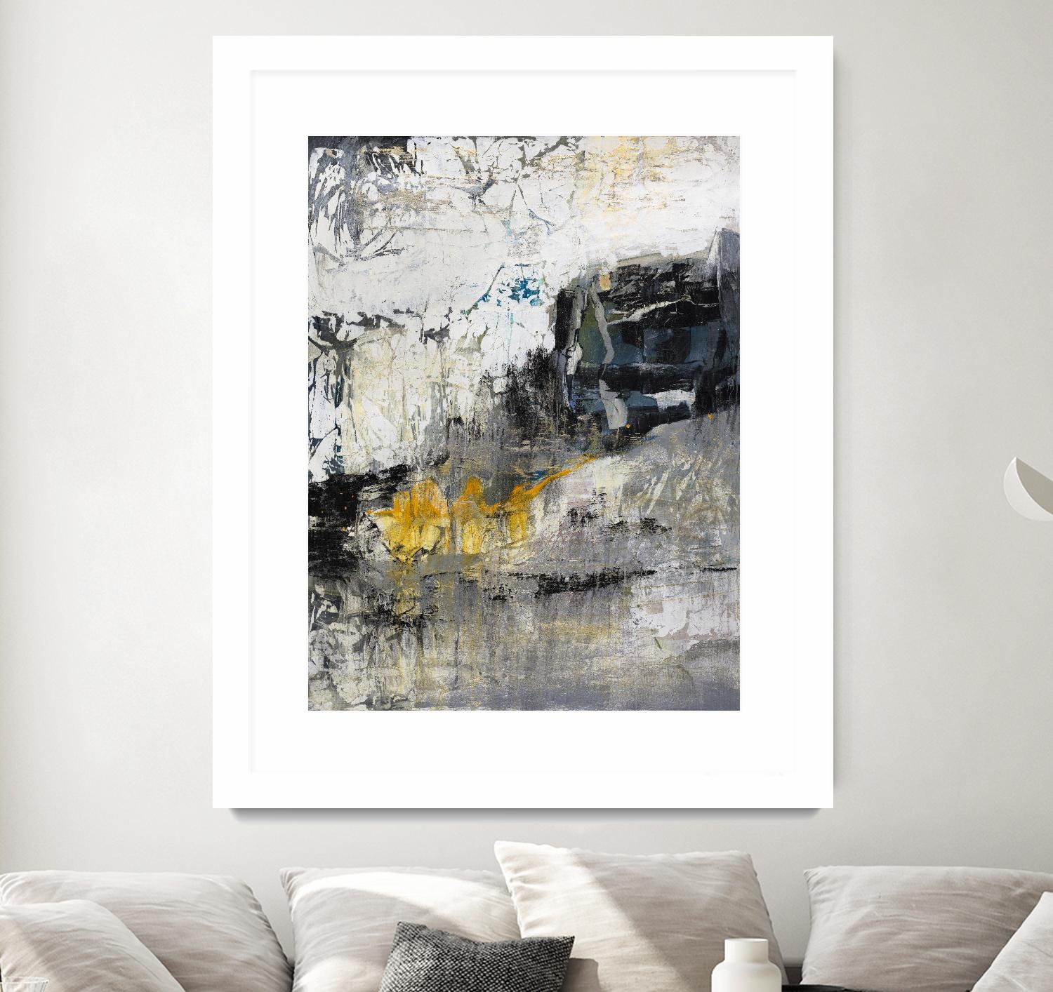 The Hike by Daleno Art on GIANT ART - blue abstract abstrait 