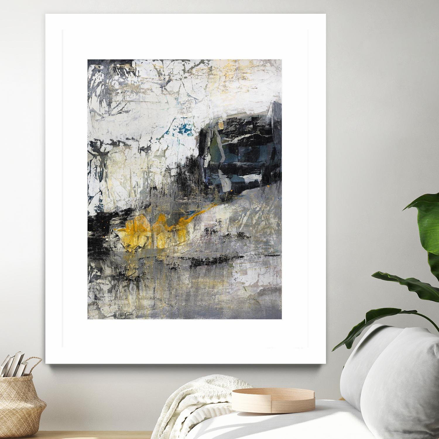 The Hike by Daleno Art on GIANT ART - blue abstract abstrait 