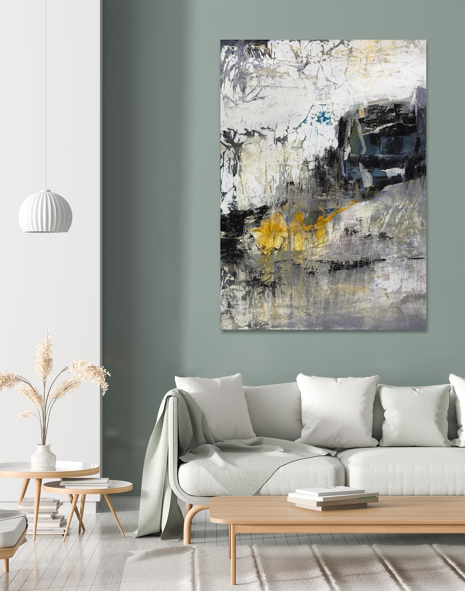 The Hike by Daleno Art on GIANT ART - blue abstract abstrait 