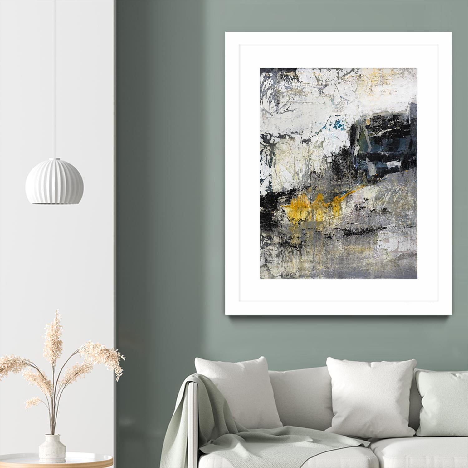 The Hike by Daleno Art on GIANT ART - blue abstract abstrait 