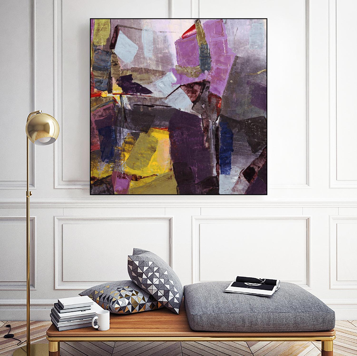Broadway Nights by Daleno Art on GIANT ART - gold abstract abstrait 