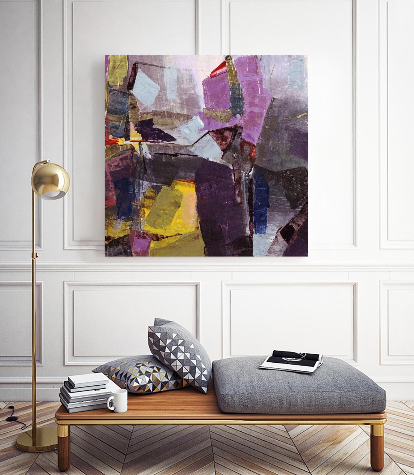 Broadway Nights by Daleno Art on GIANT ART - gold abstract abstrait 