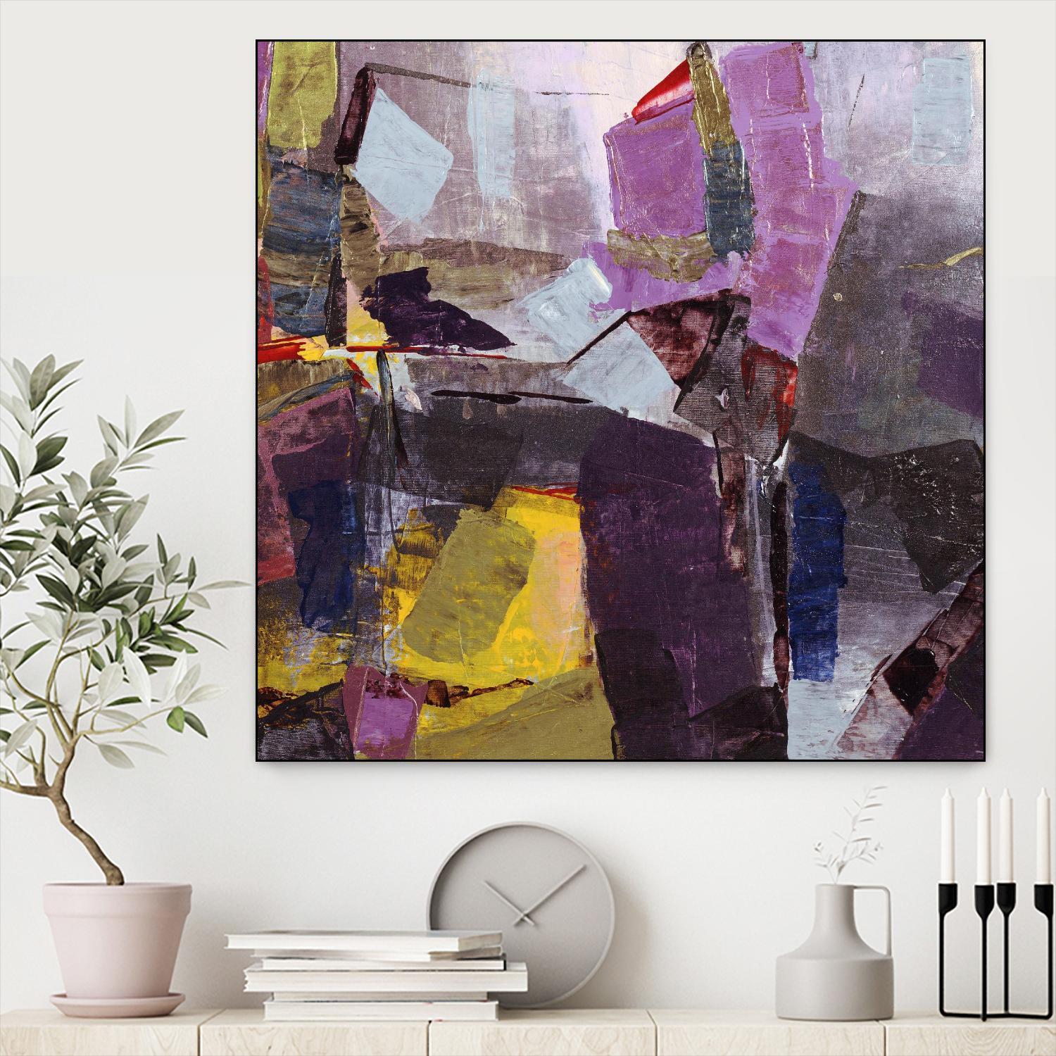 Broadway Nights by Daleno Art on GIANT ART - gold abstract abstrait 
