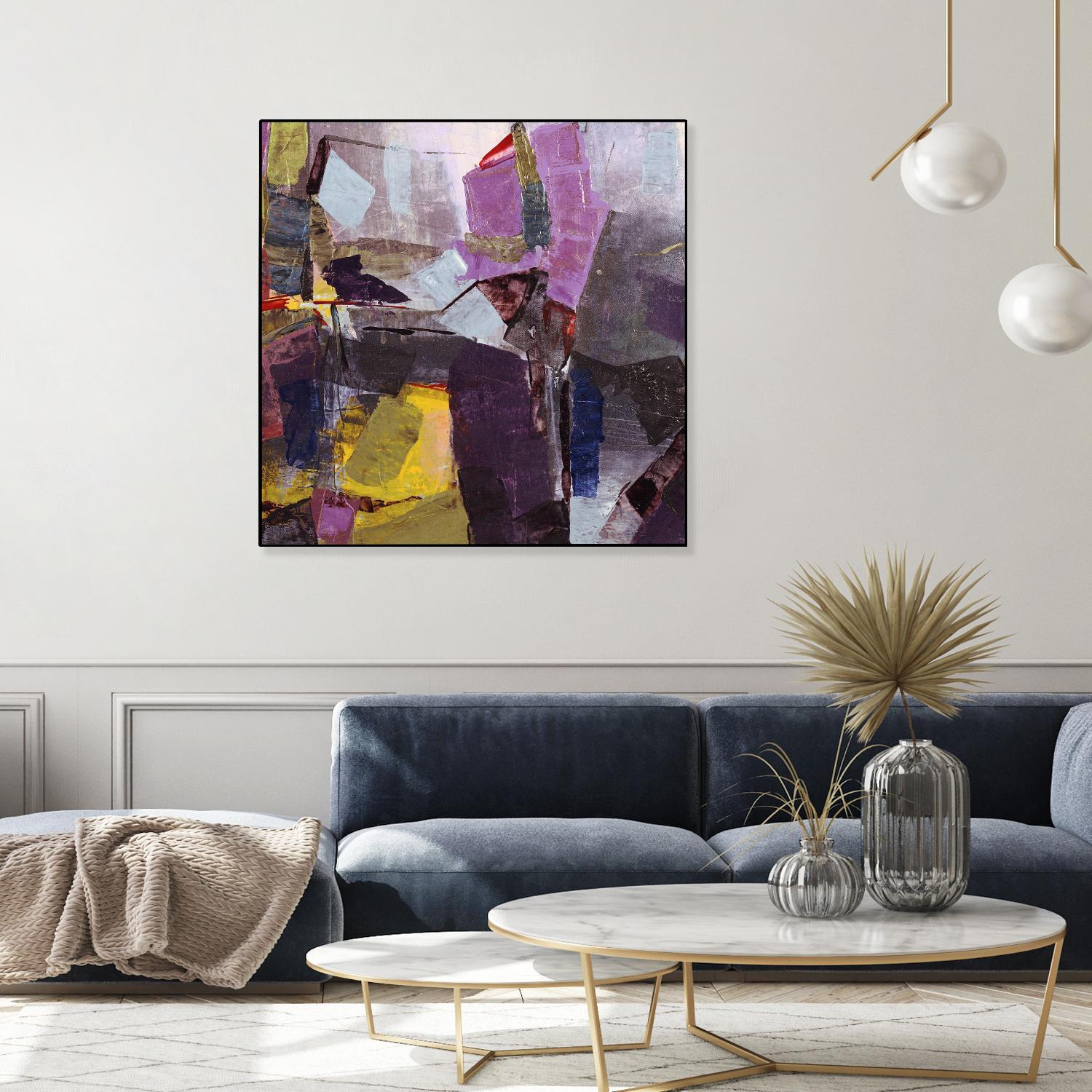 Broadway Nights by Daleno Art on GIANT ART - gold abstract abstrait 