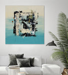 Get On The Floor by Daleno Art on GIANT ART - green abstract khaki