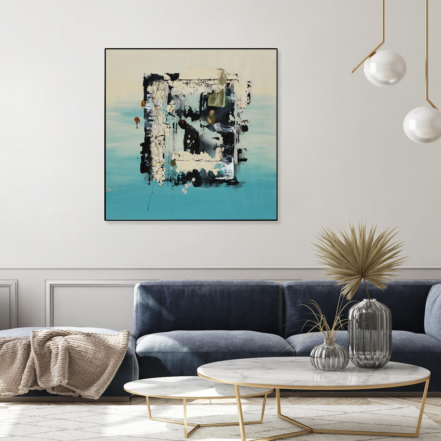 Get On The Floor by Daleno Art on GIANT ART - green abstract khaki