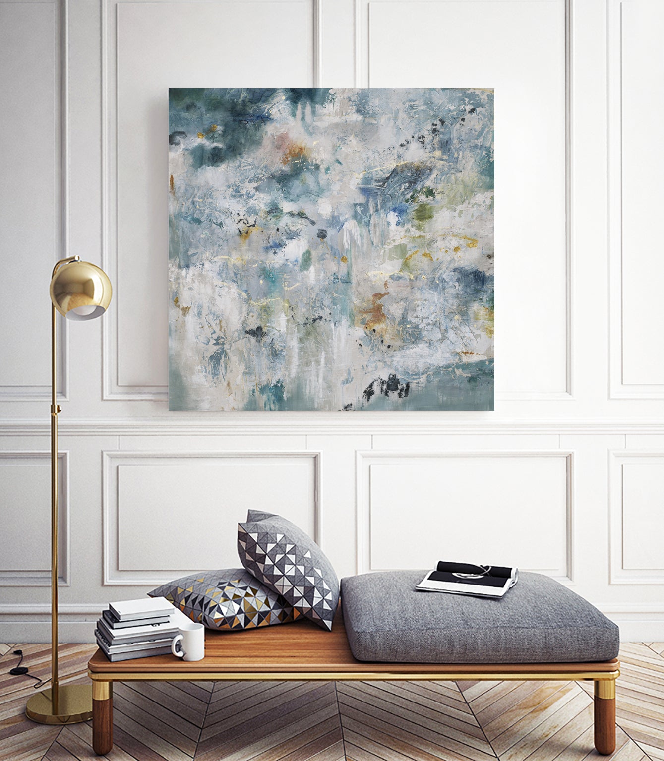 Back Up by Daleno Art on GIANT ART - blue abstract
