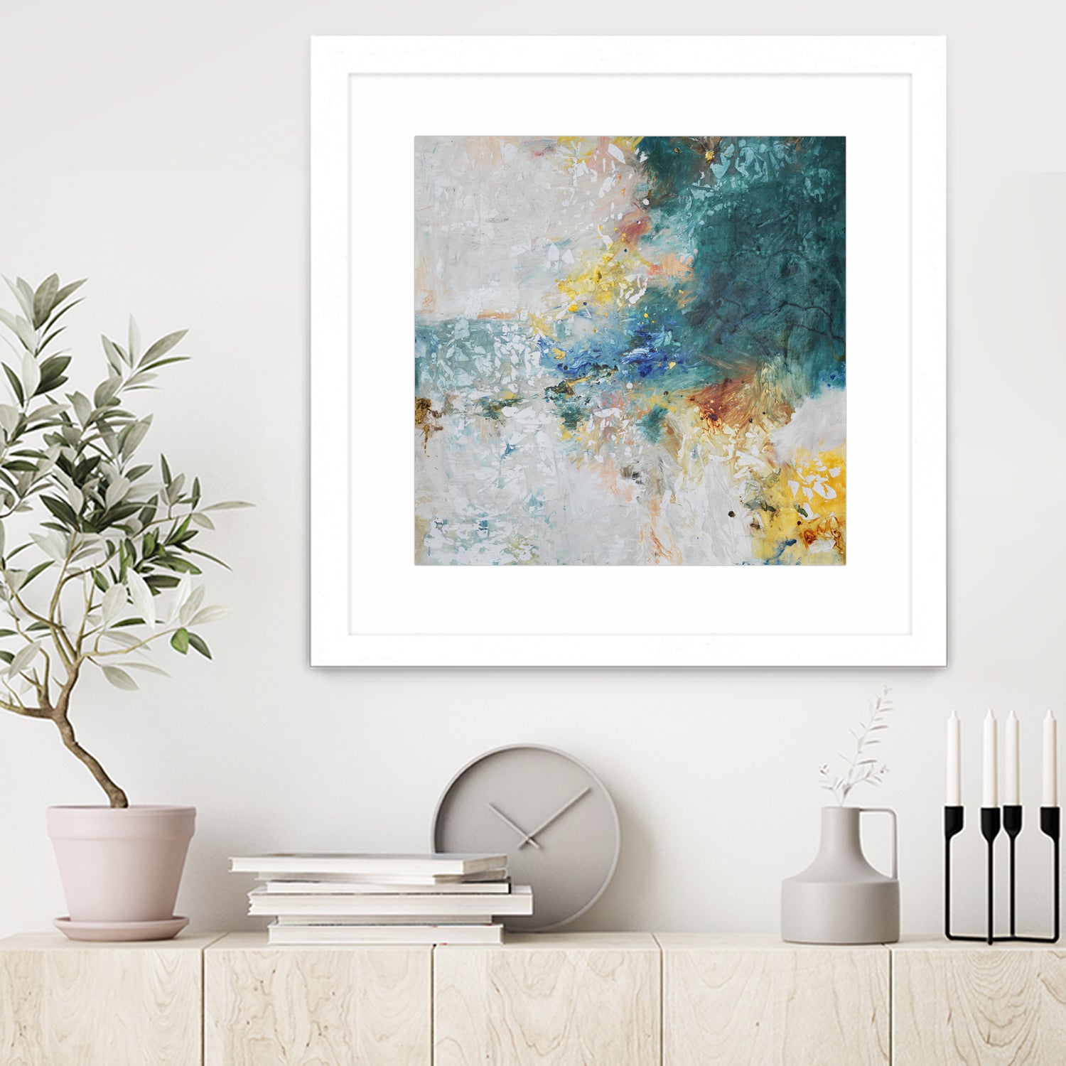 Basker by Daleno Art on GIANT ART - orange abstract