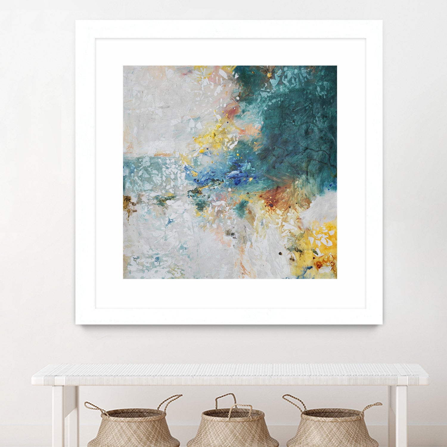 Basker by Daleno Art on GIANT ART - orange abstract