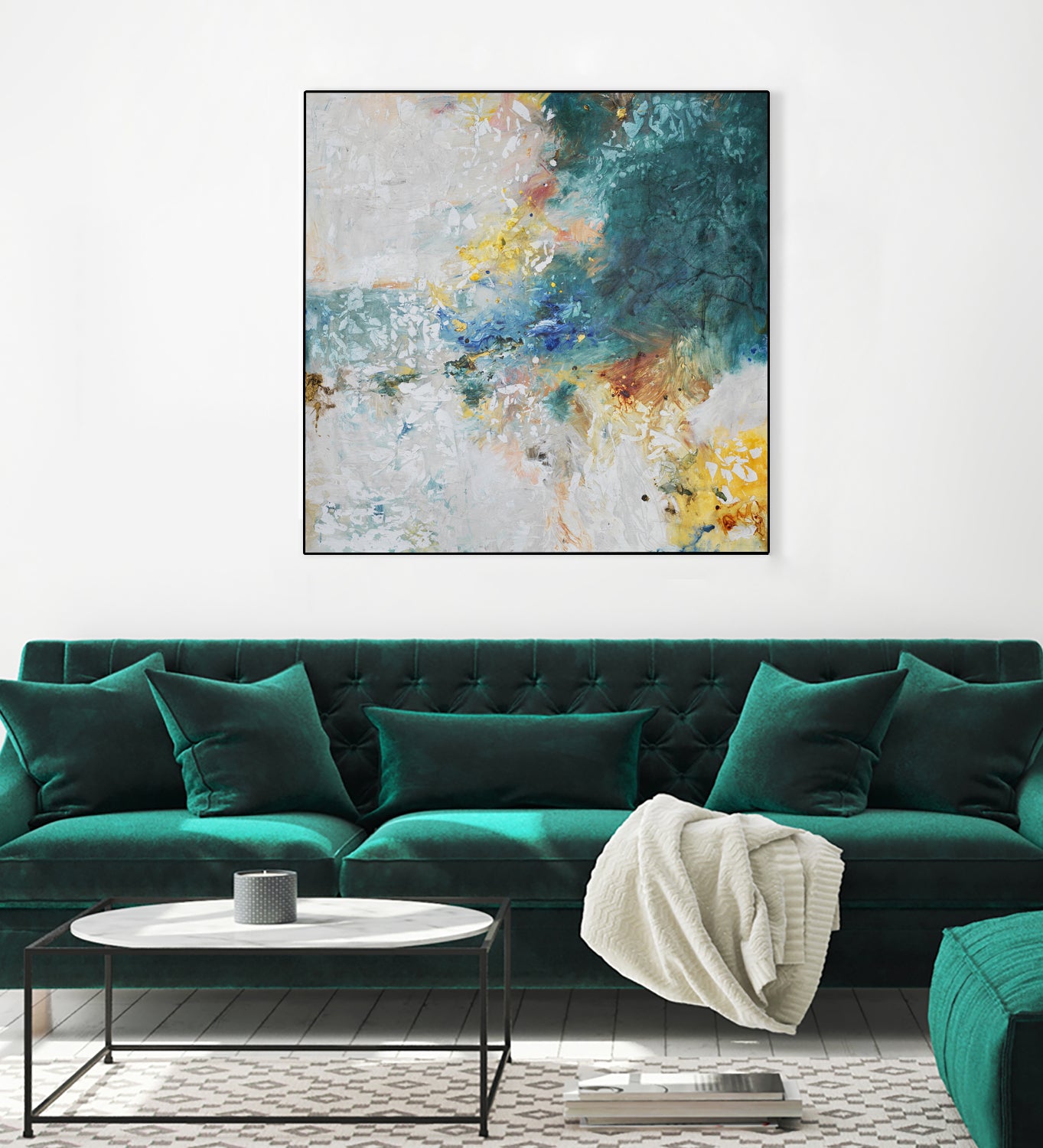 Basker by Daleno Art on GIANT ART - orange abstract