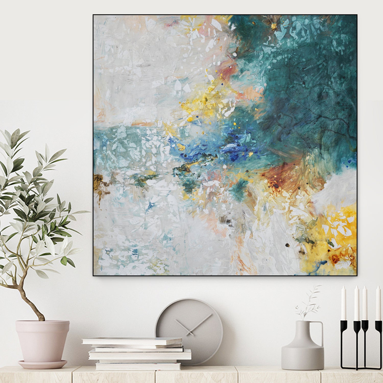Basker by Daleno Art on GIANT ART - orange abstract