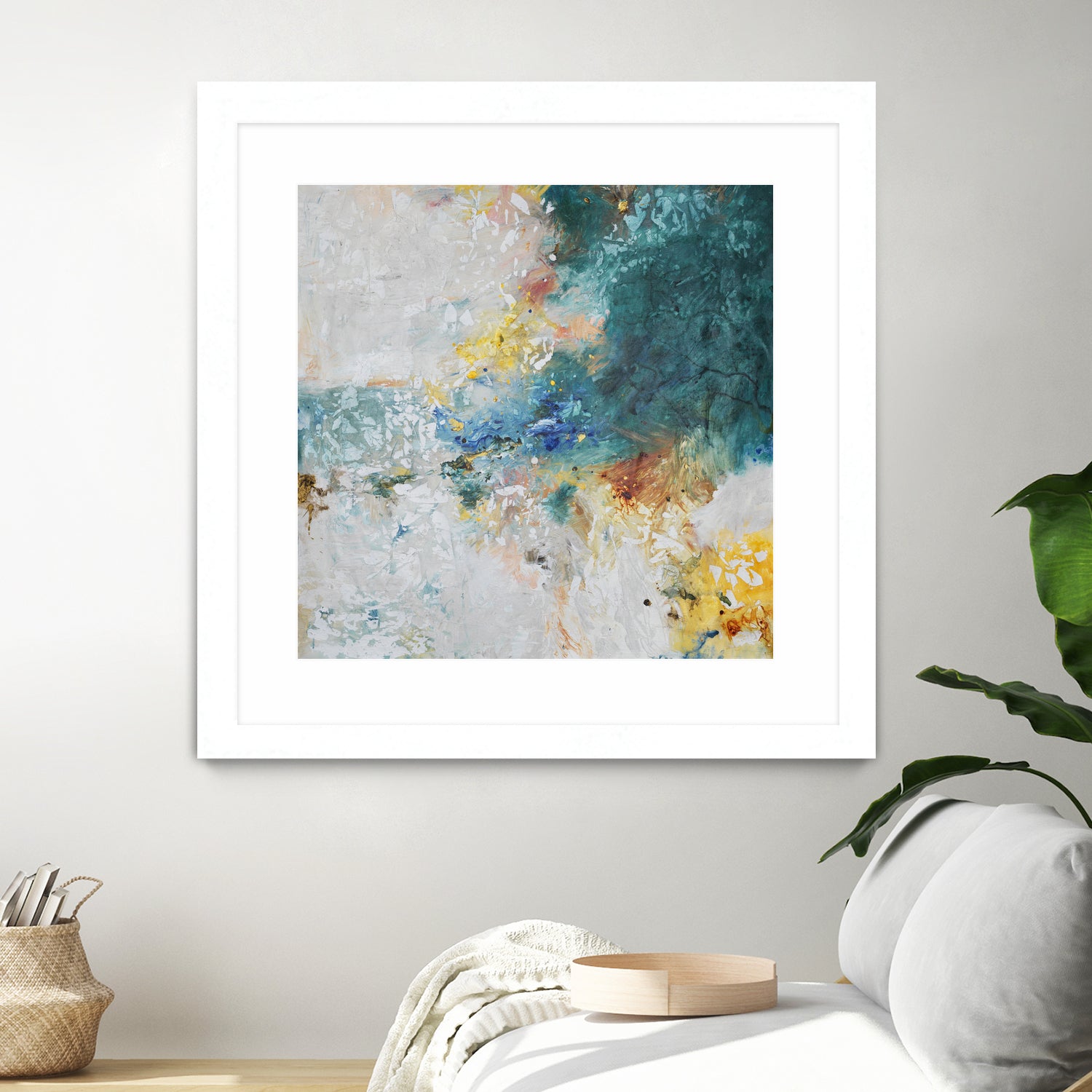 Basker by Daleno Art on GIANT ART - orange abstract