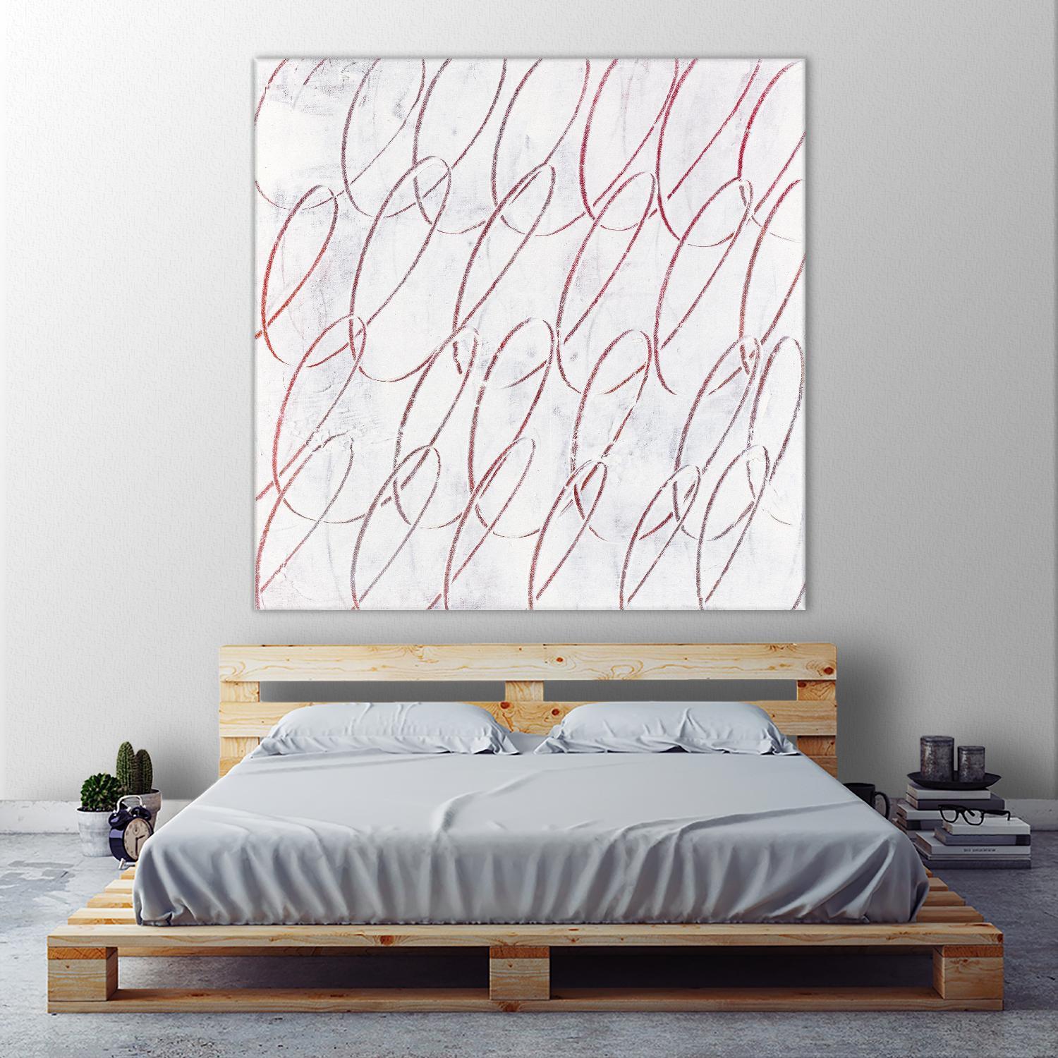 Hula I by Daleno Art on GIANT ART - red abstract abstrait 