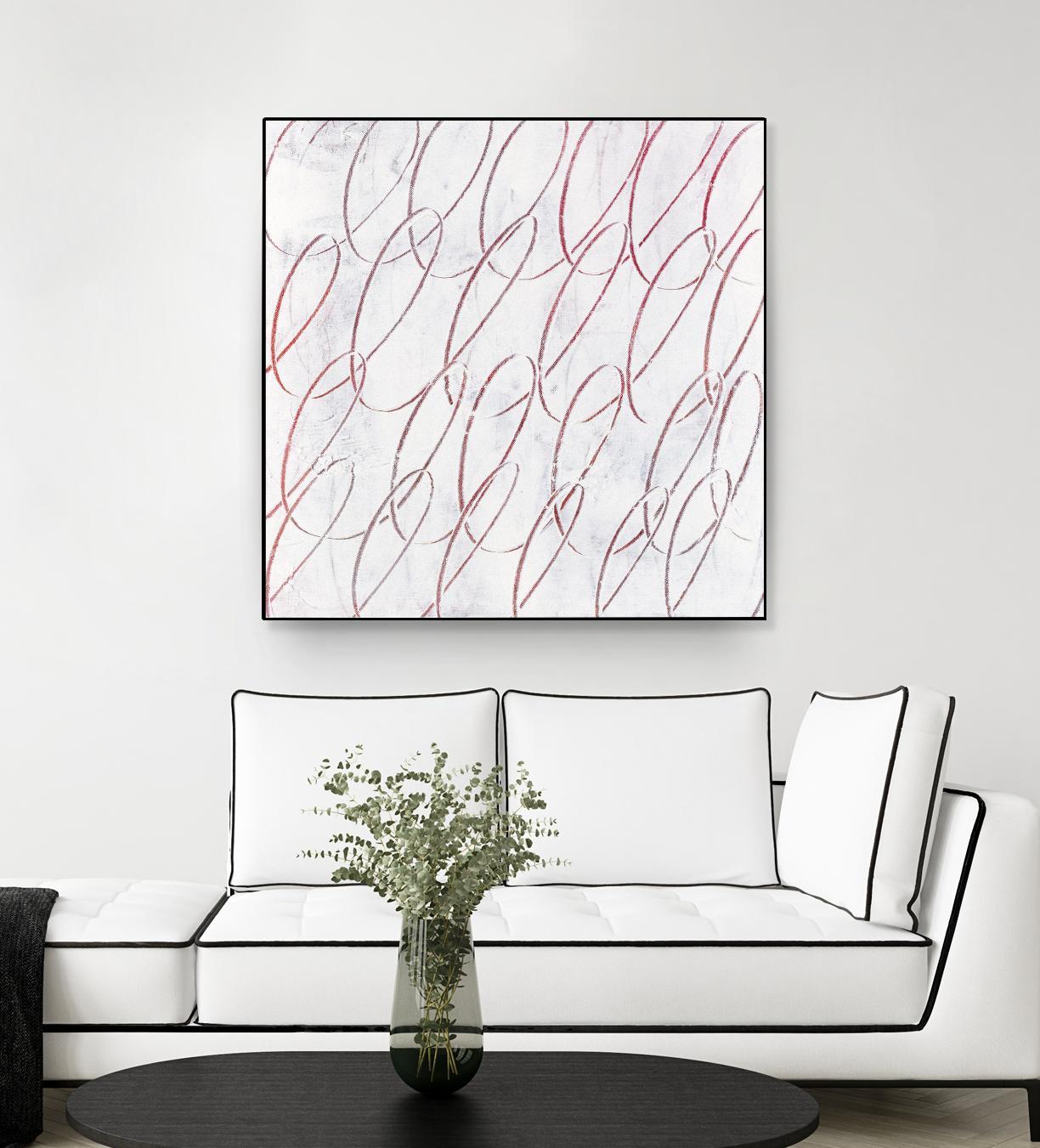 Hula I by Daleno Art on GIANT ART - red abstract abstrait 