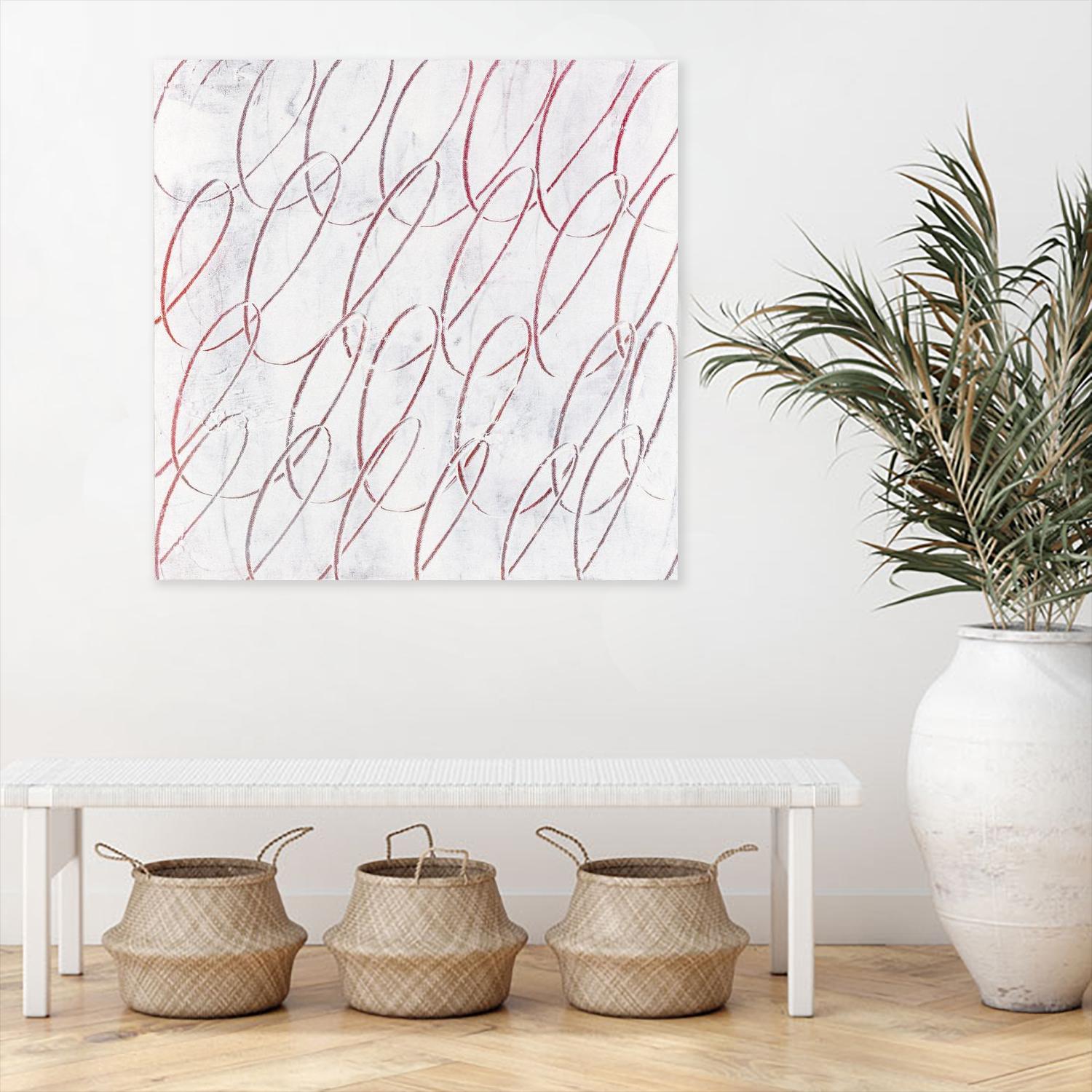 Hula I by Daleno Art on GIANT ART - red abstract abstrait 