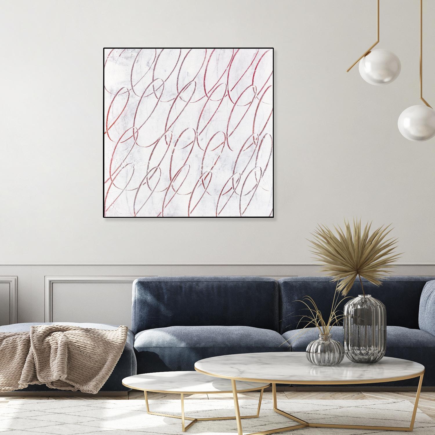 Hula I by Daleno Art on GIANT ART - red abstract abstrait 
