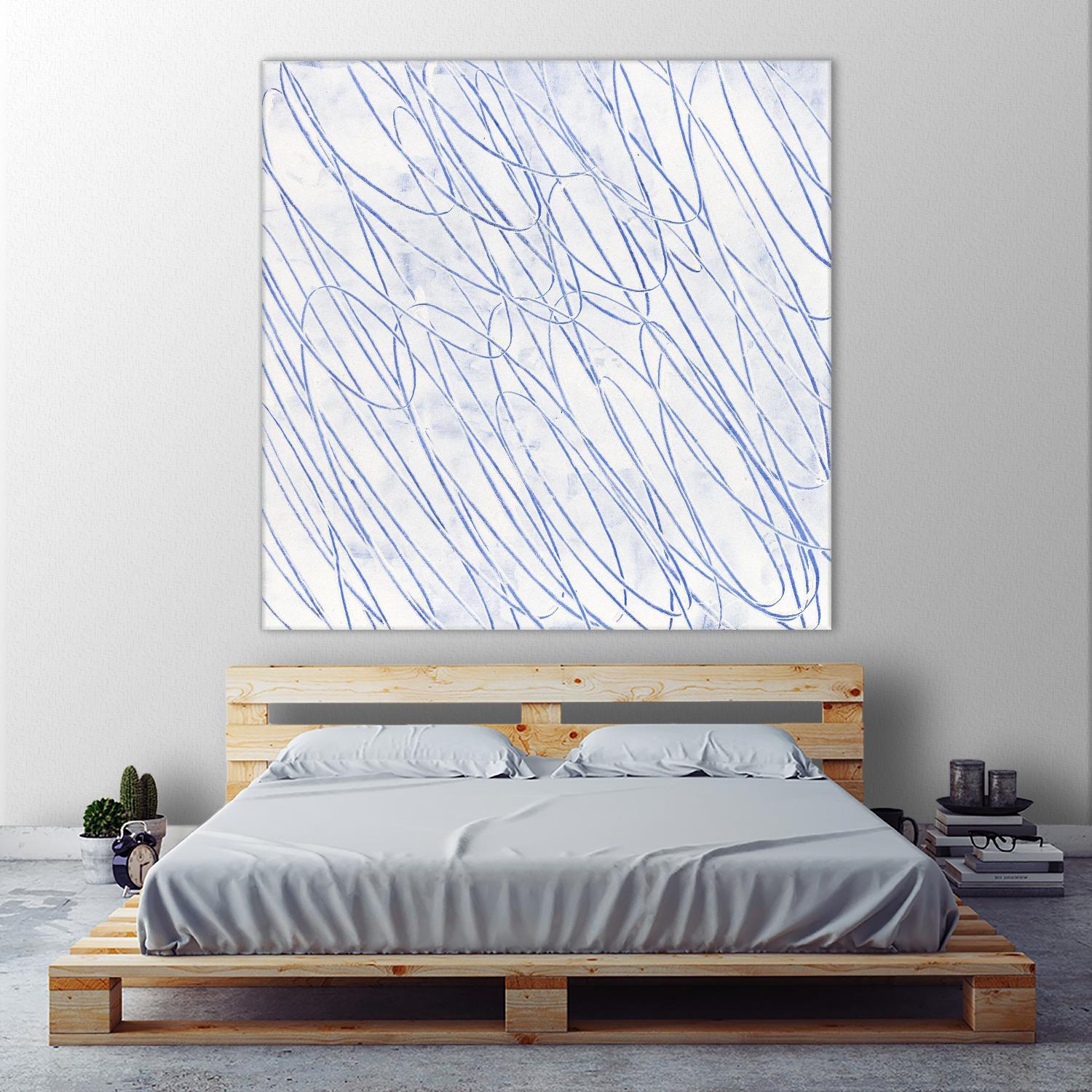 Hula II by Daleno Art on GIANT ART - blue abstract abstrait