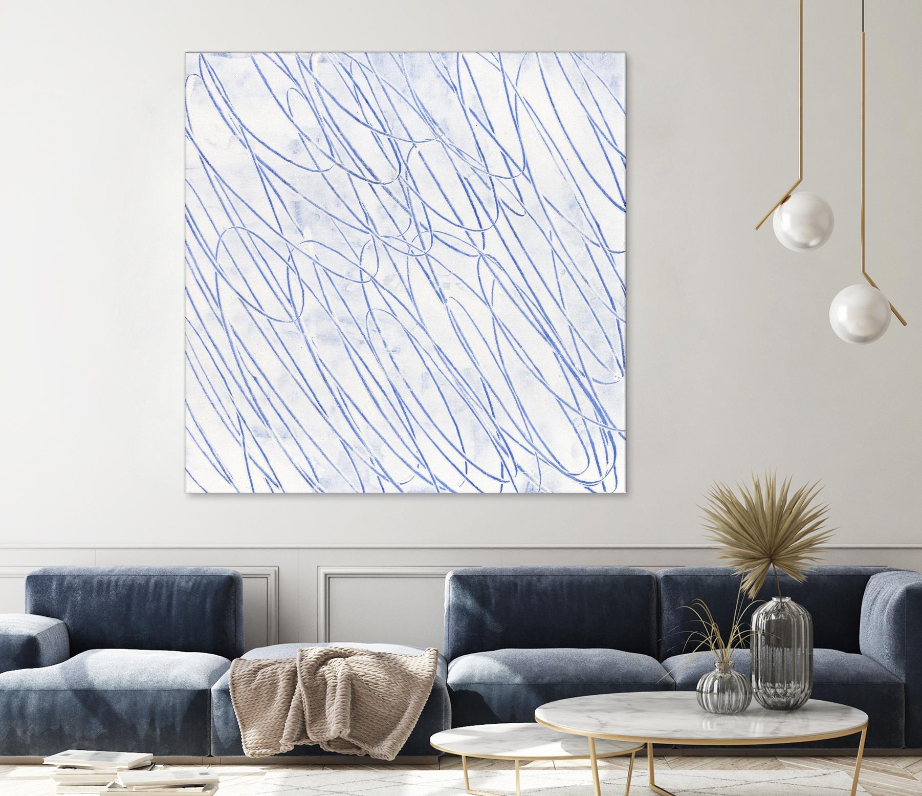 Hula II by Daleno Art on GIANT ART - blue abstract abstrait