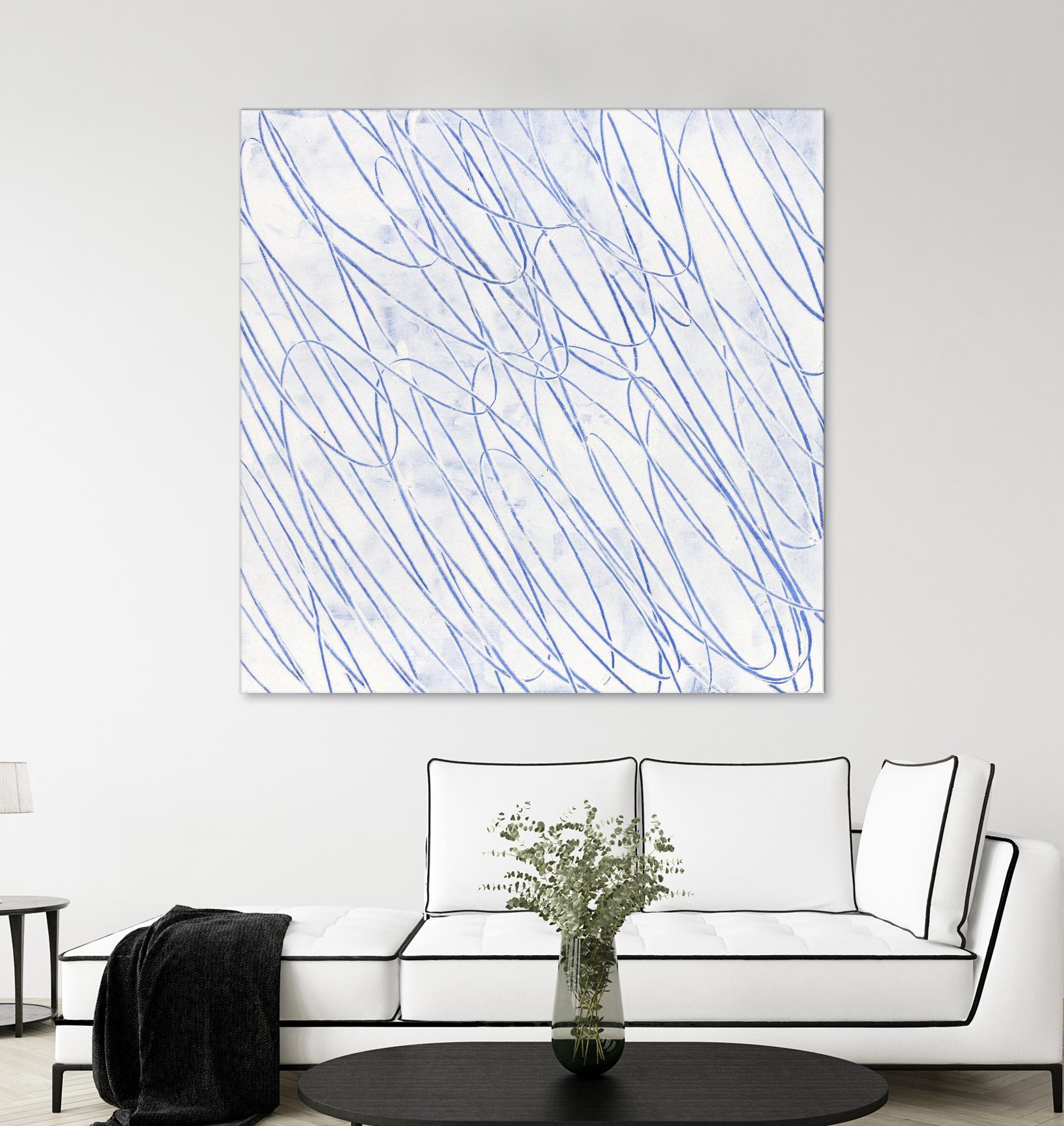 Hula II by Daleno Art on GIANT ART - blue abstract abstrait