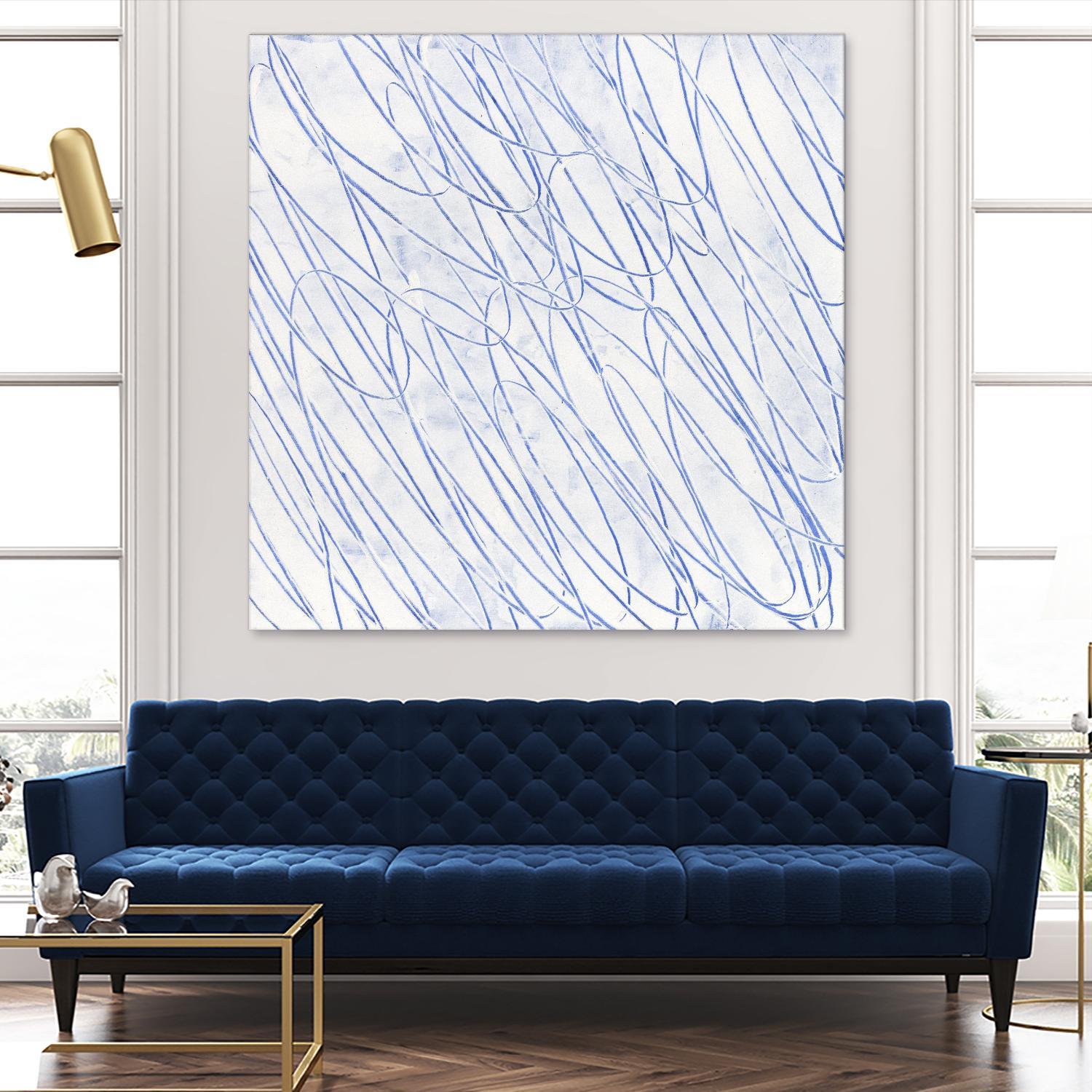 Hula II by Daleno Art on GIANT ART - blue abstract abstrait