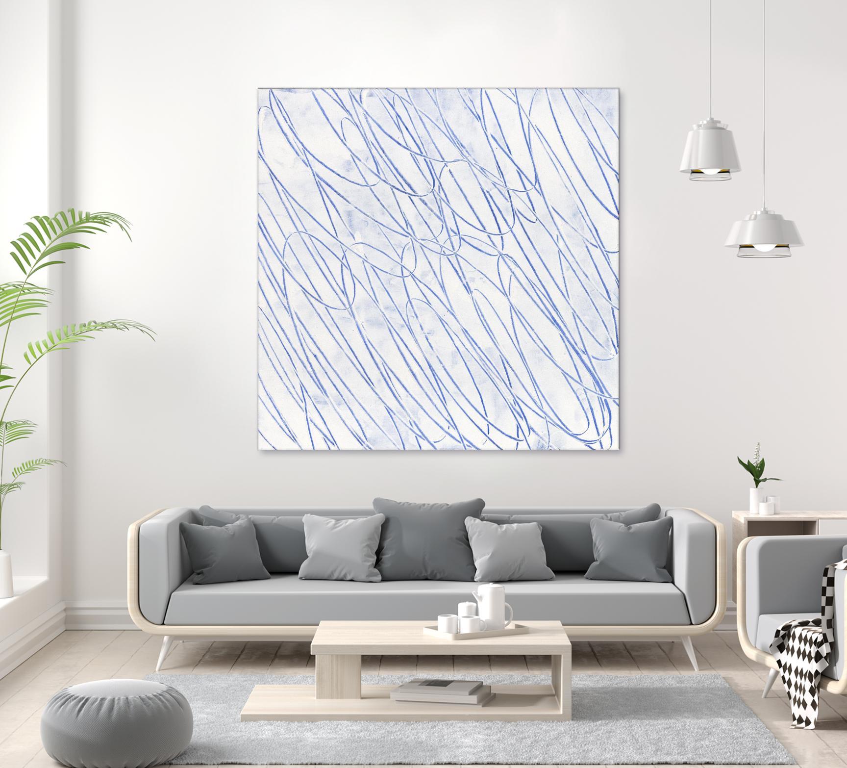 Hula II by Daleno Art on GIANT ART - blue abstract abstrait