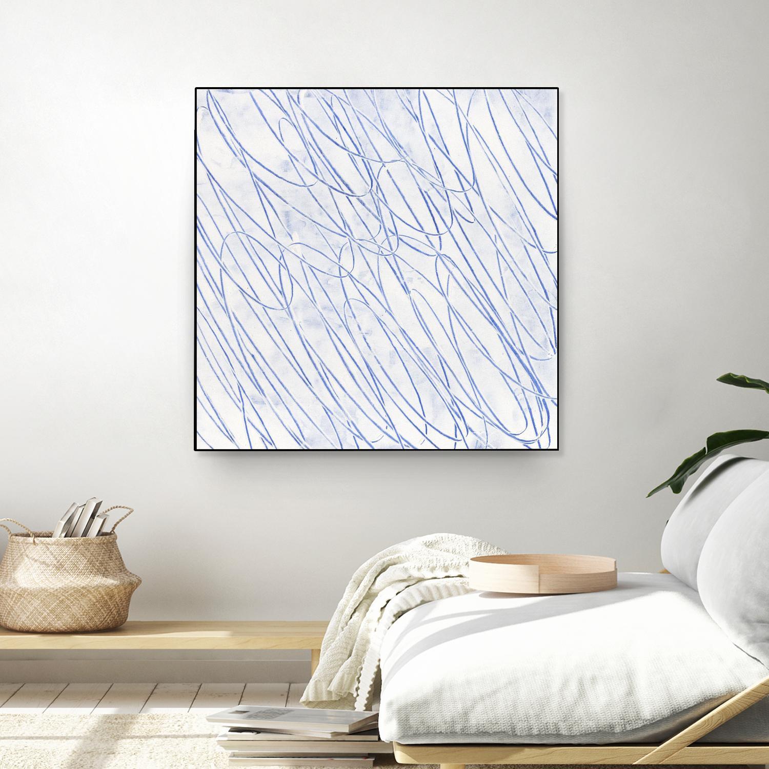 Hula II by Daleno Art on GIANT ART - blue abstract abstrait
