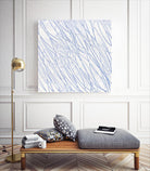 Hula II by Daleno Art on GIANT ART - blue abstract scribble wibble