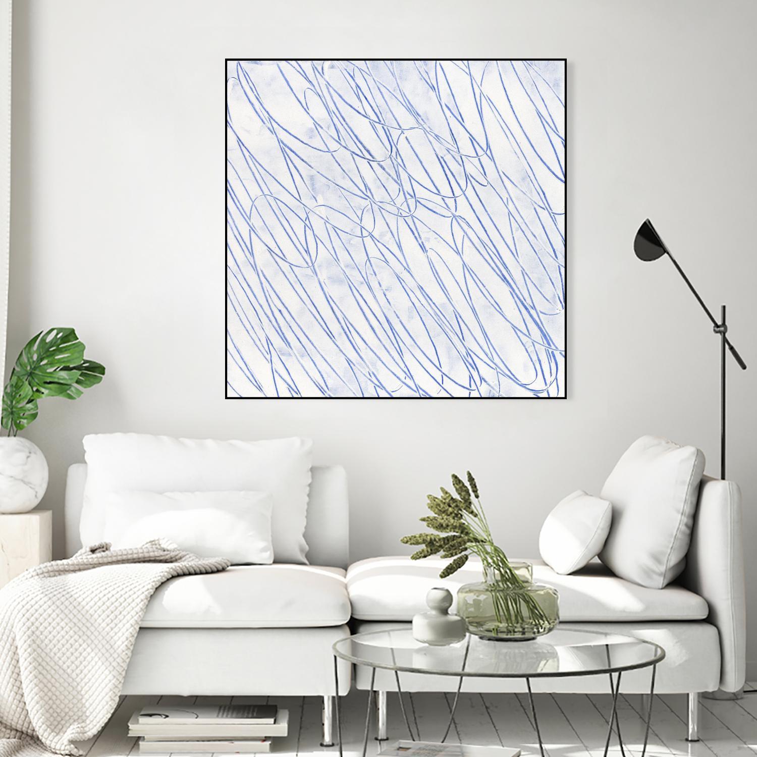 Hula II by Daleno Art on GIANT ART - blue abstract abstrait