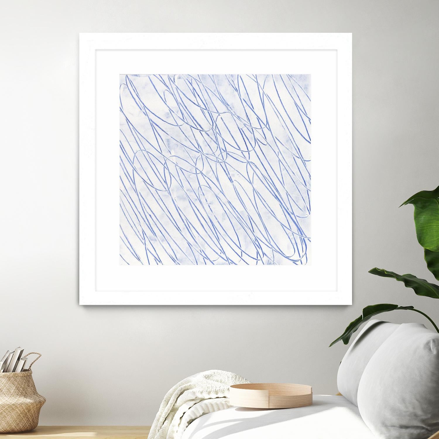 Hula II by Daleno Art on GIANT ART - blue abstract abstrait