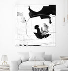 Traces of Silver III by Daleno Art on GIANT ART - black  black&white abstrait 