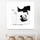 Traces of Silver III by Daleno Art on GIANT ART - black  black&white abstrait 