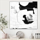 Traces of Silver III by Daleno Art on GIANT ART - black  black&white abstrait 