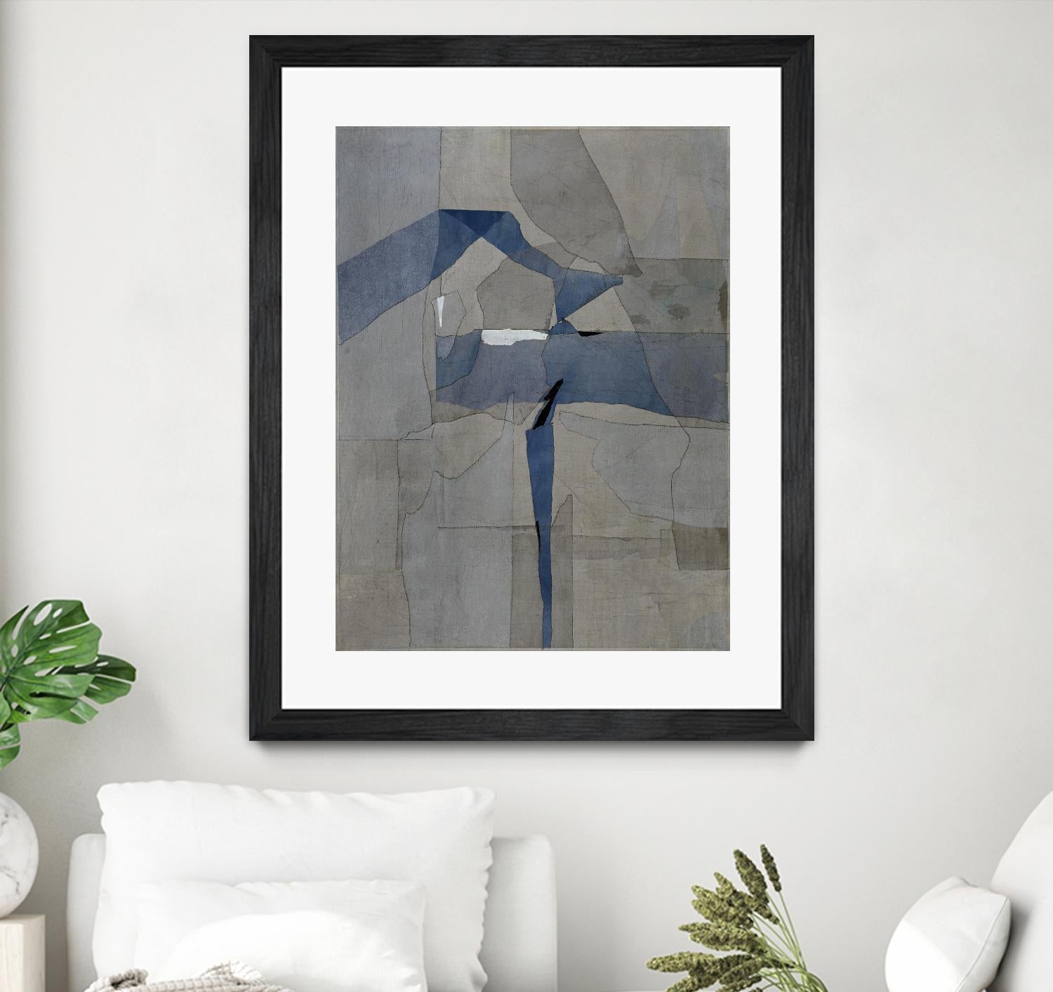 Survivor Puzzle by Daleno Art on GIANT ART - blue abstract abstrait 