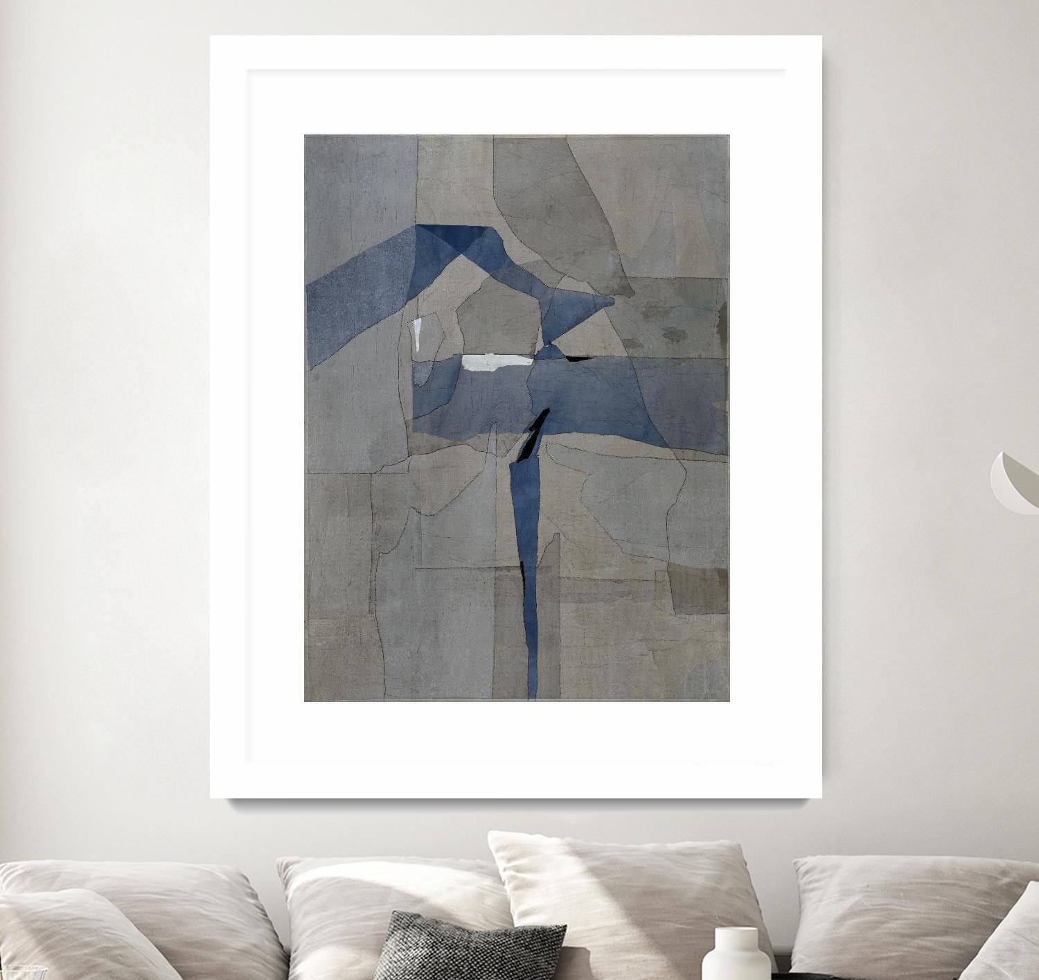 Survivor Puzzle by Daleno Art on GIANT ART - blue abstract abstrait 