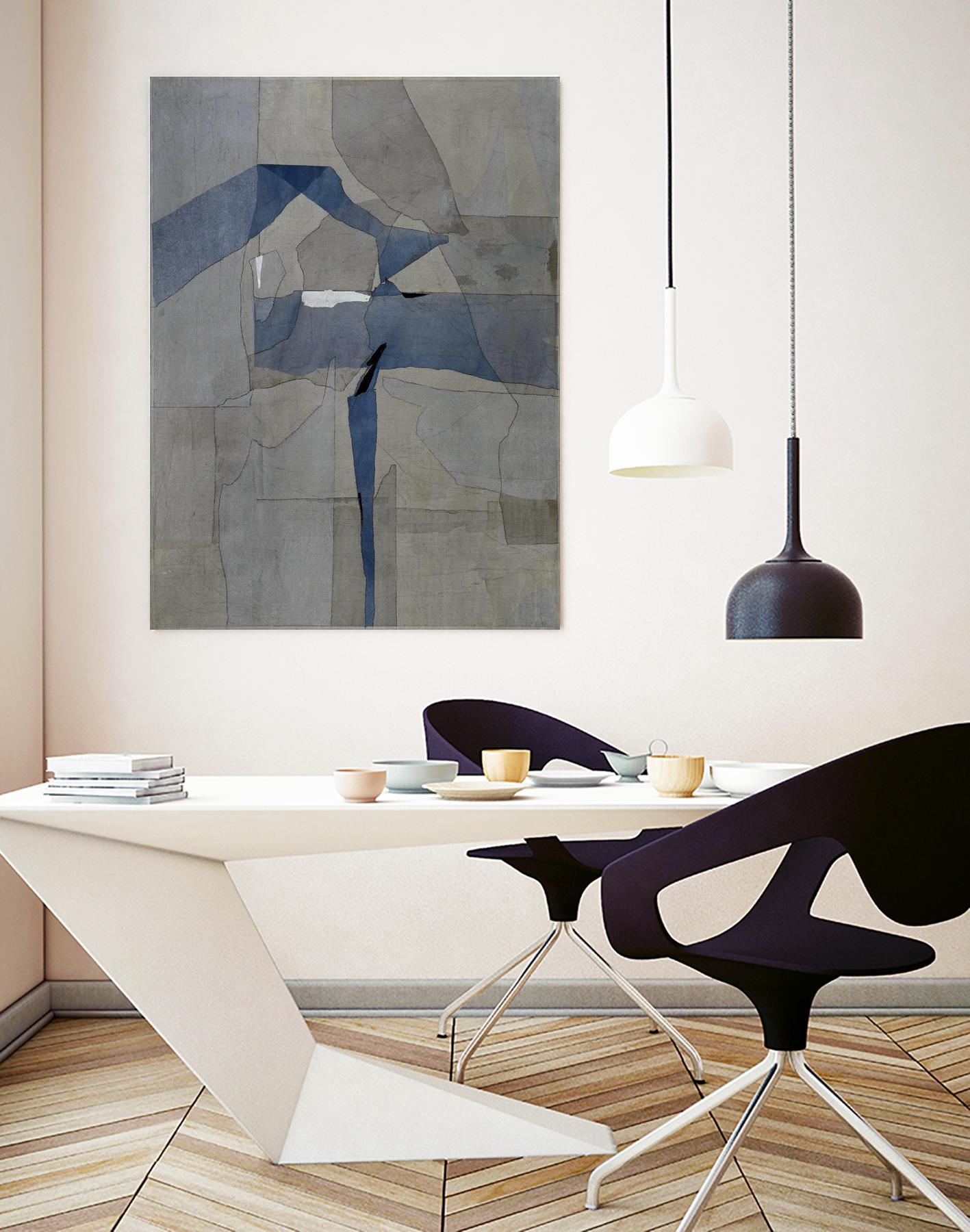 Survivor Puzzle by Daleno Art on GIANT ART - blue abstract abstrait 