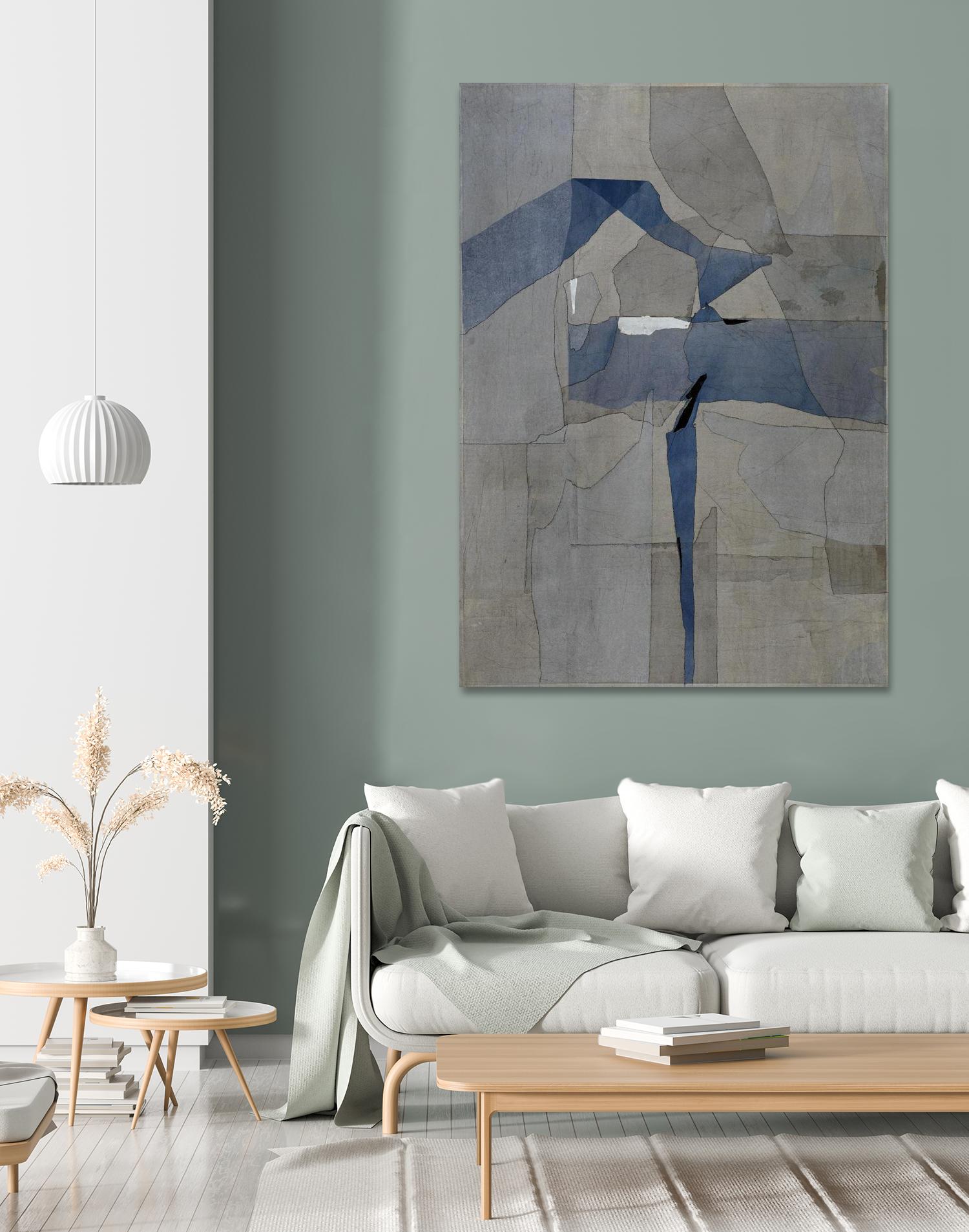Survivor Puzzle by Daleno Art on GIANT ART - blue abstract abstrait 