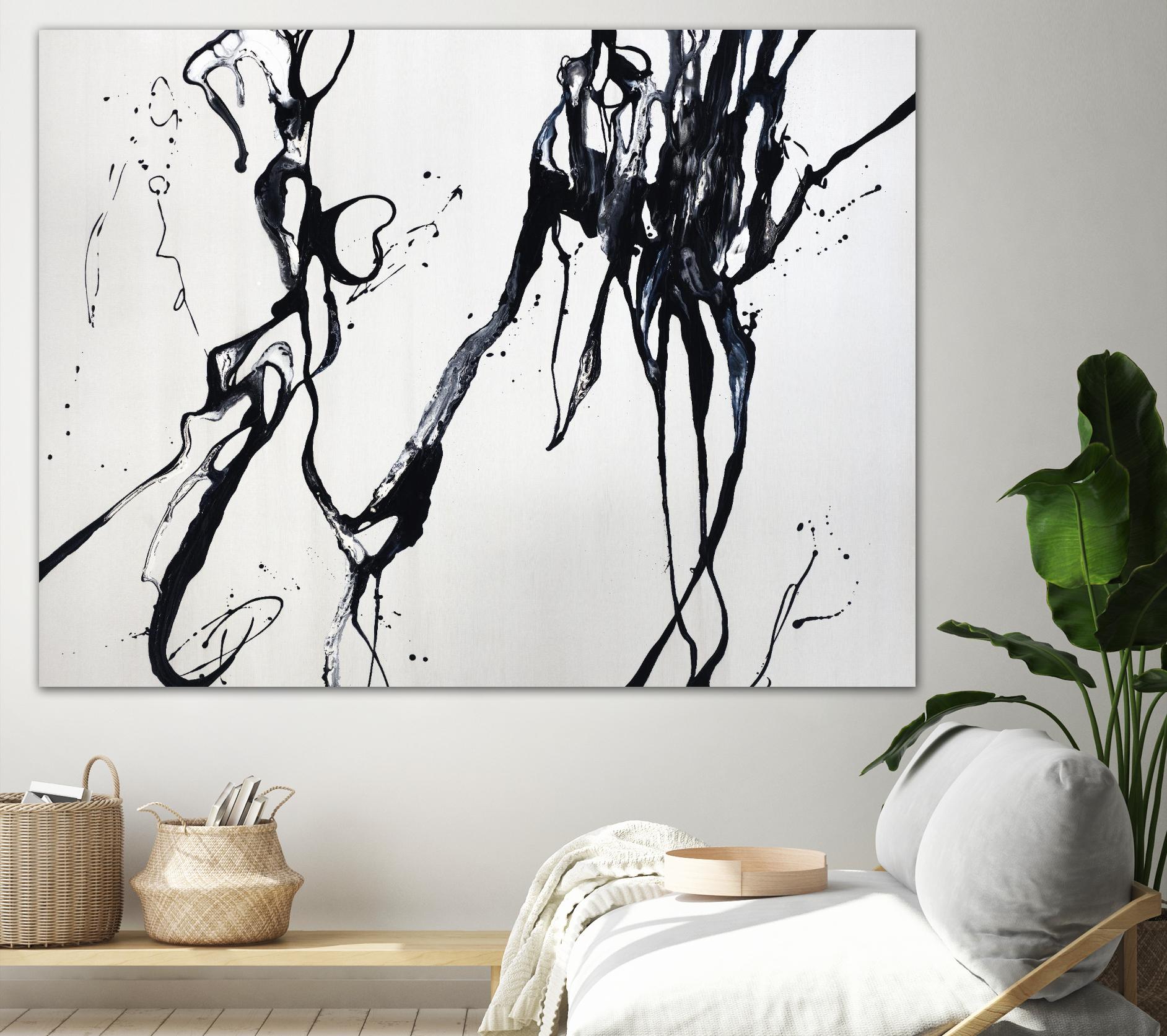 Staged Sophistication by Daleno Art on GIANT ART - white black&white abstrait 