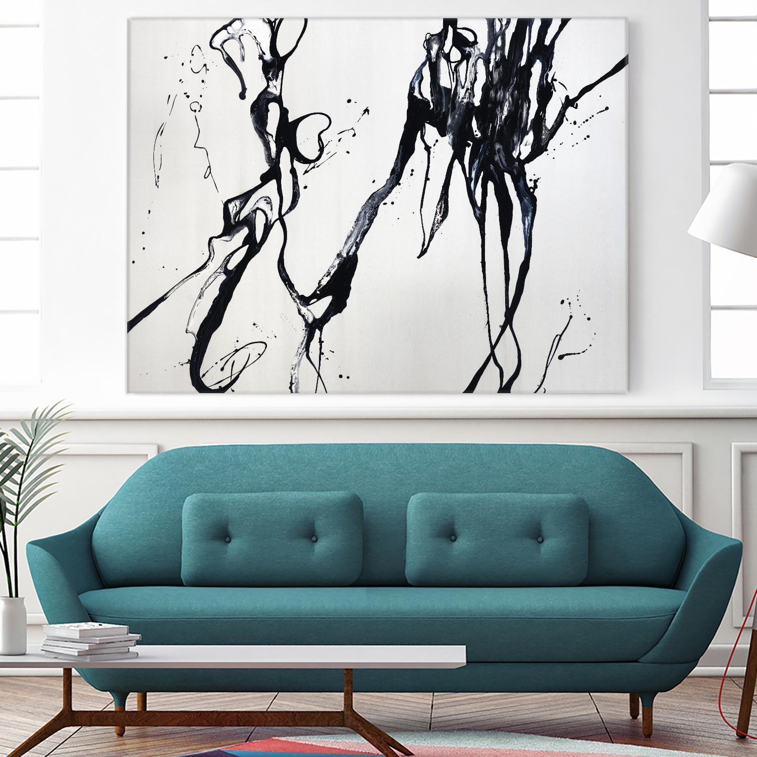 Staged Sophistication by Daleno Art on GIANT ART - white black&white abstrait 