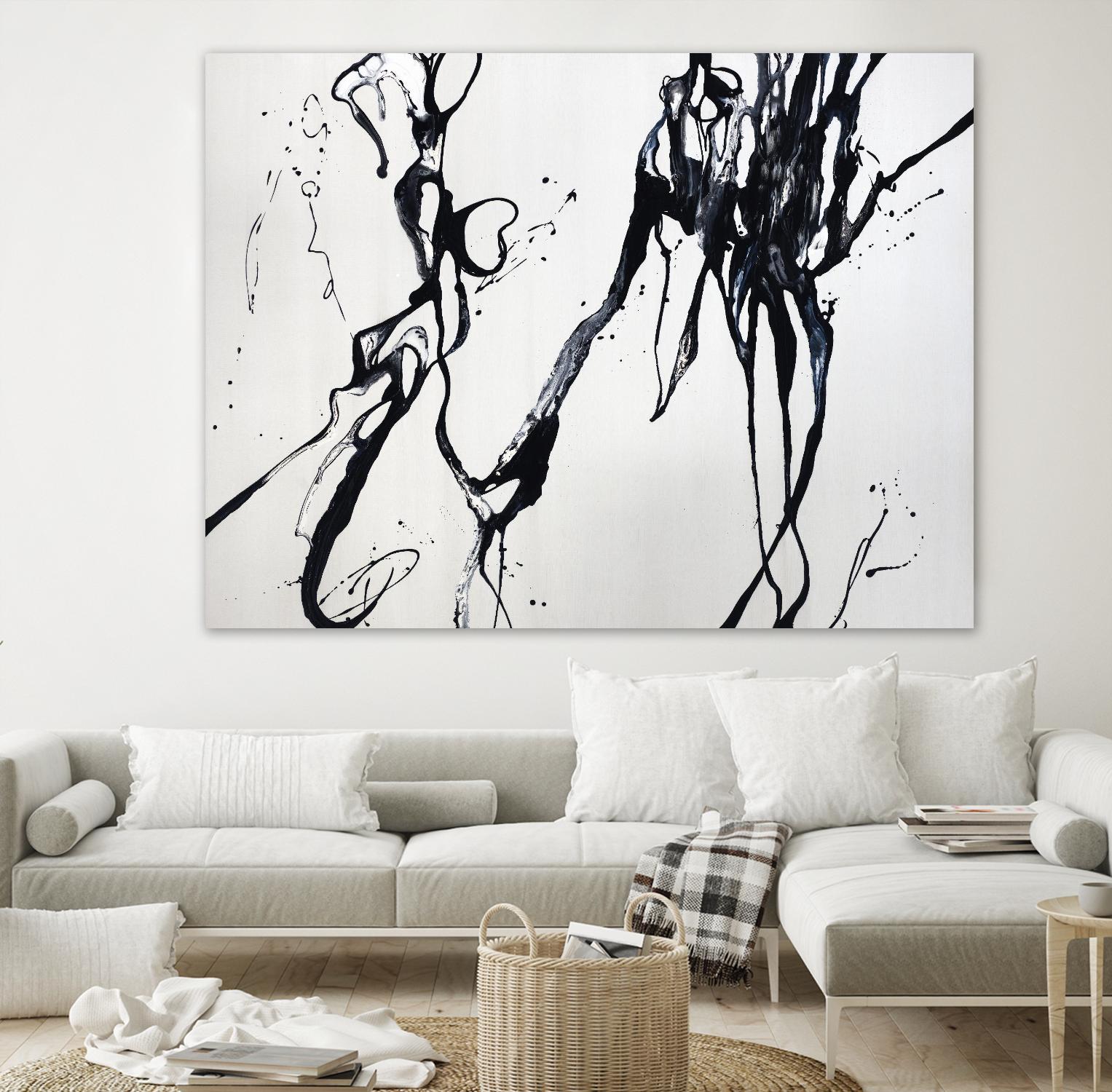 Staged Sophistication by Daleno Art on GIANT ART - white black&white abstrait 