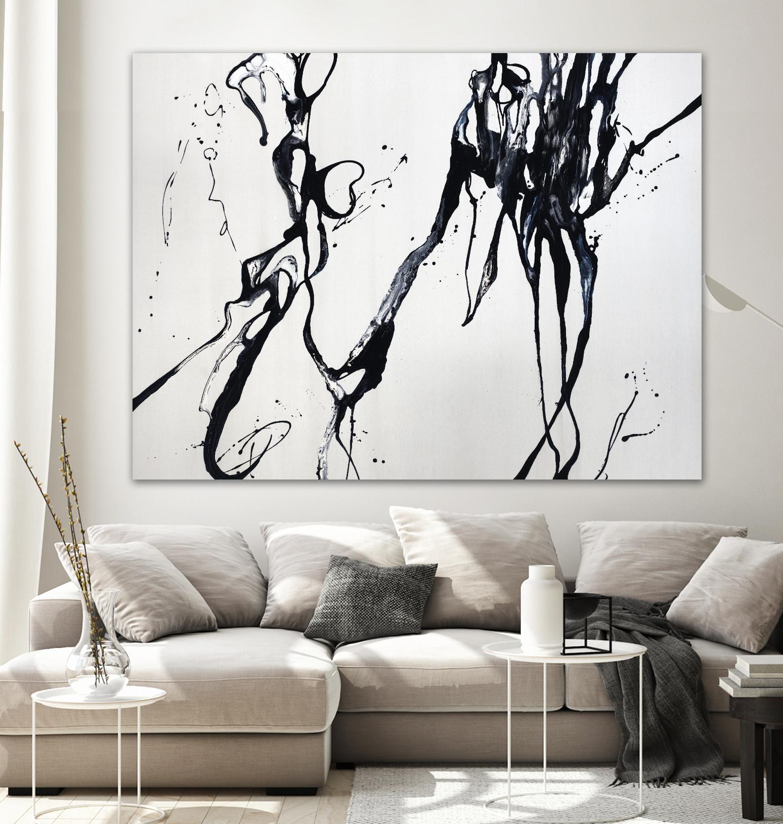 Staged Sophistication by Daleno Art on GIANT ART - white black&white abstrait 