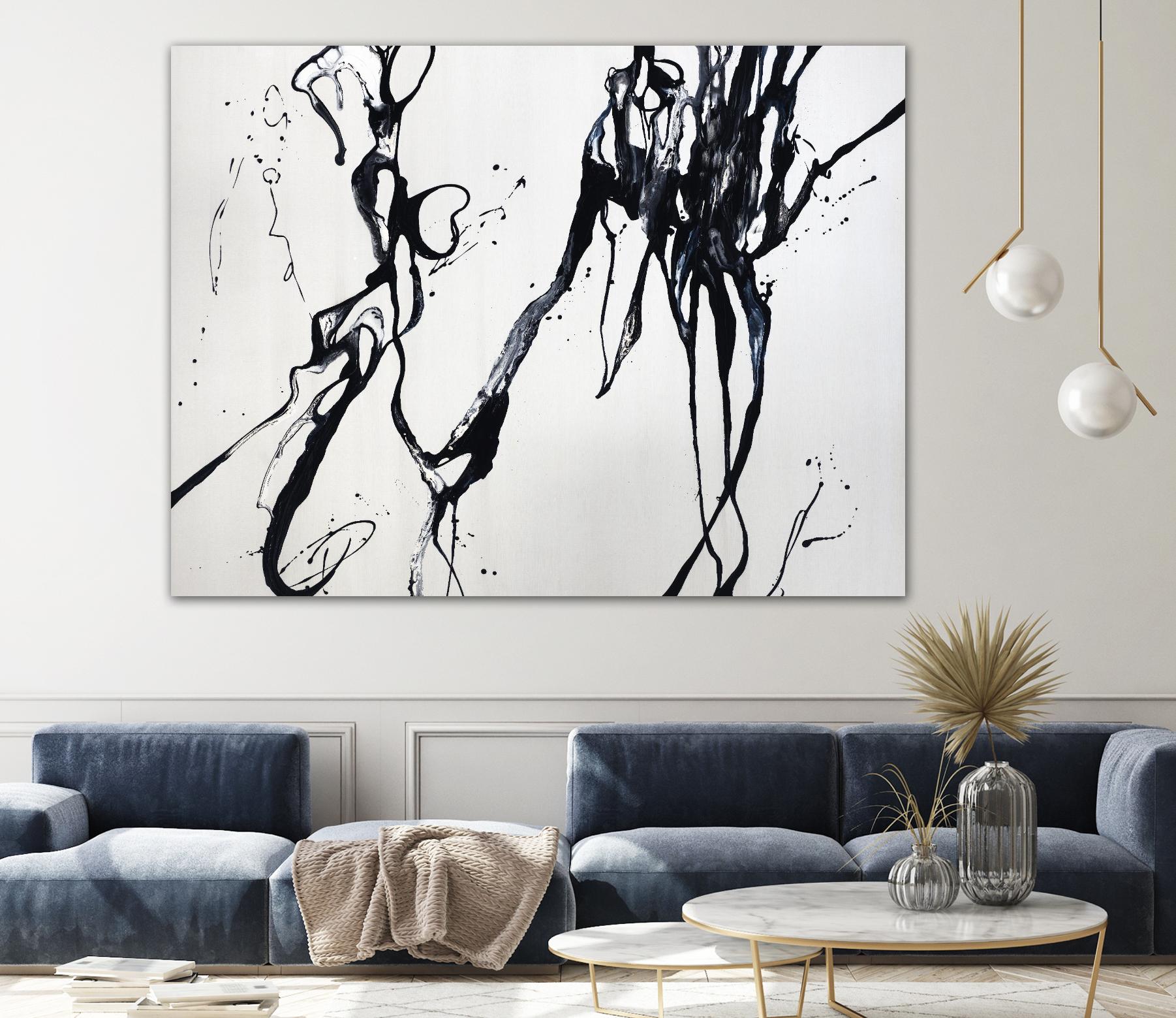Staged Sophistication by Daleno Art on GIANT ART - white black&white abstrait 