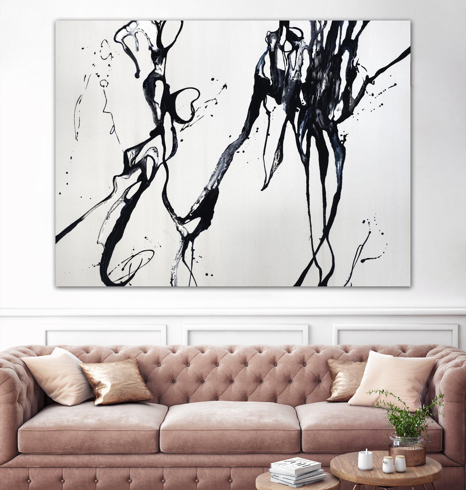 Staged Sophistication by Daleno Art on GIANT ART - white black&white abstrait 