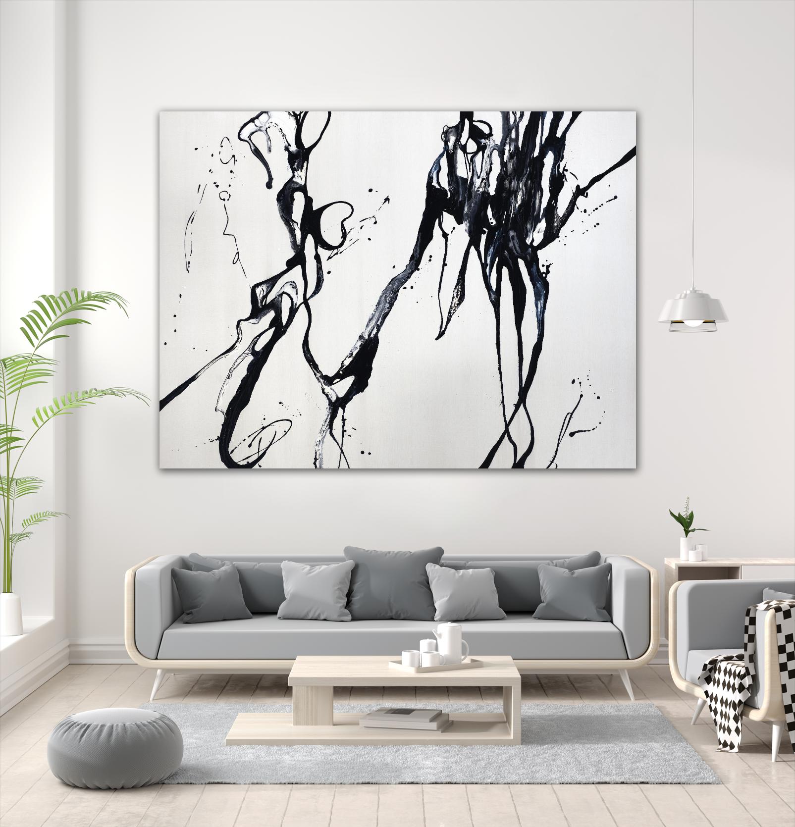 Staged Sophistication by Daleno Art on GIANT ART - white black&white abstrait 