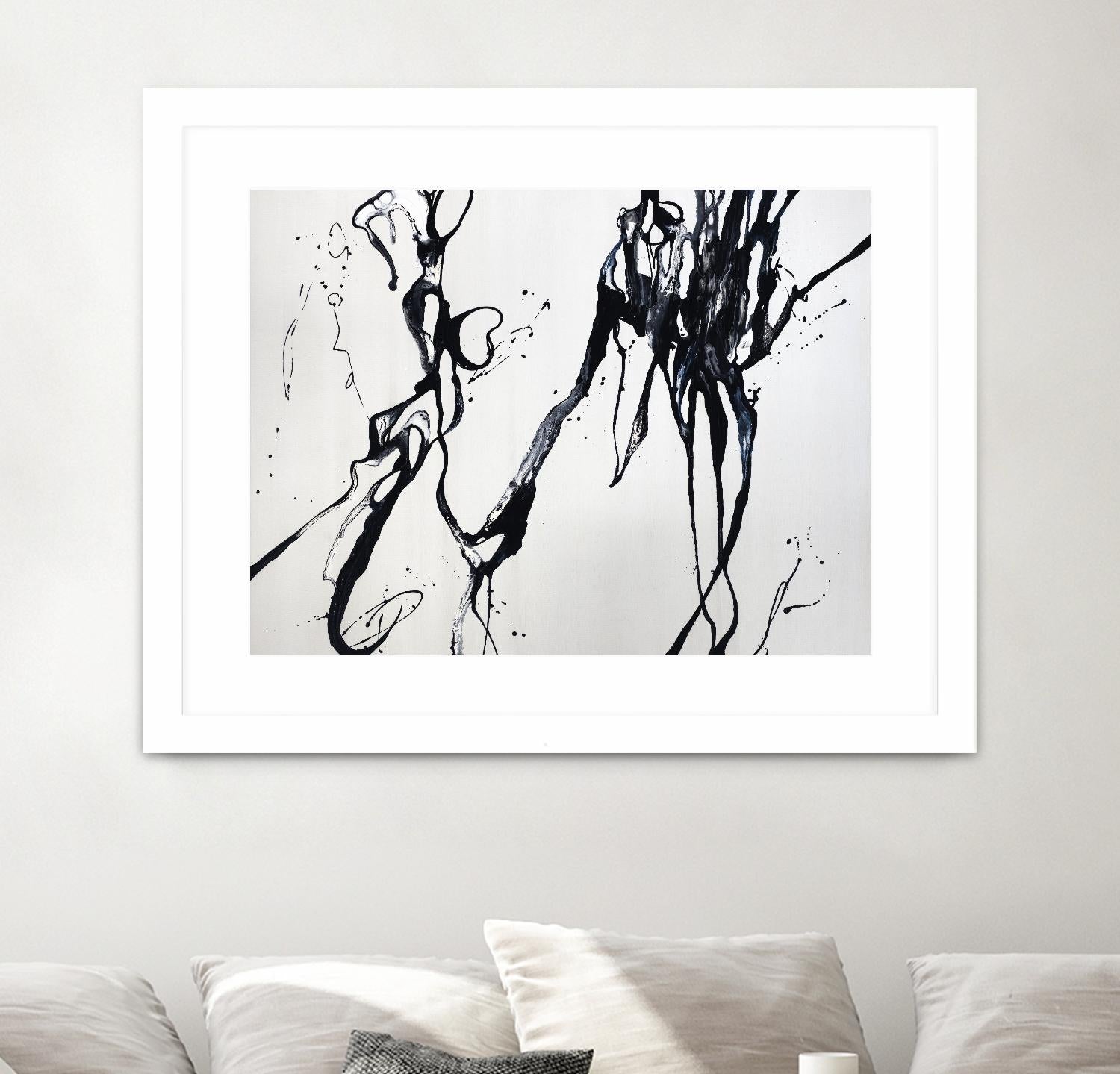 Staged Sophistication by Daleno Art on GIANT ART - white black&white abstrait 