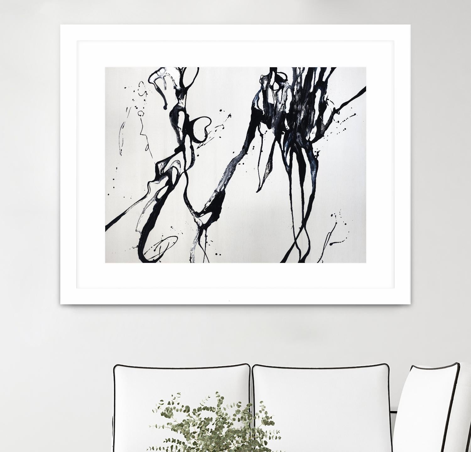 Staged Sophistication by Daleno Art on GIANT ART - white black&white abstrait 