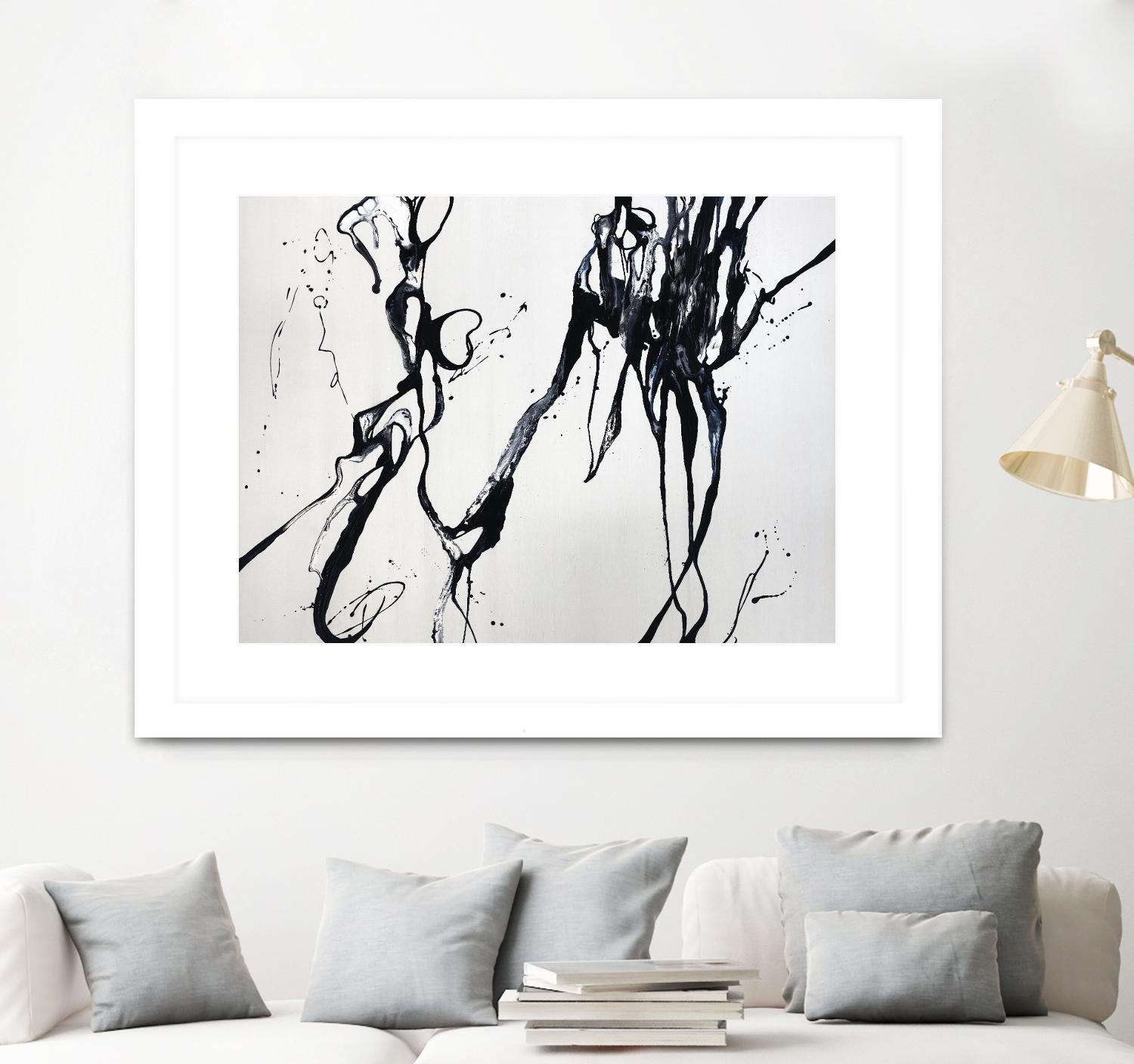 Staged Sophistication by Daleno Art on GIANT ART - white black&white abstrait 