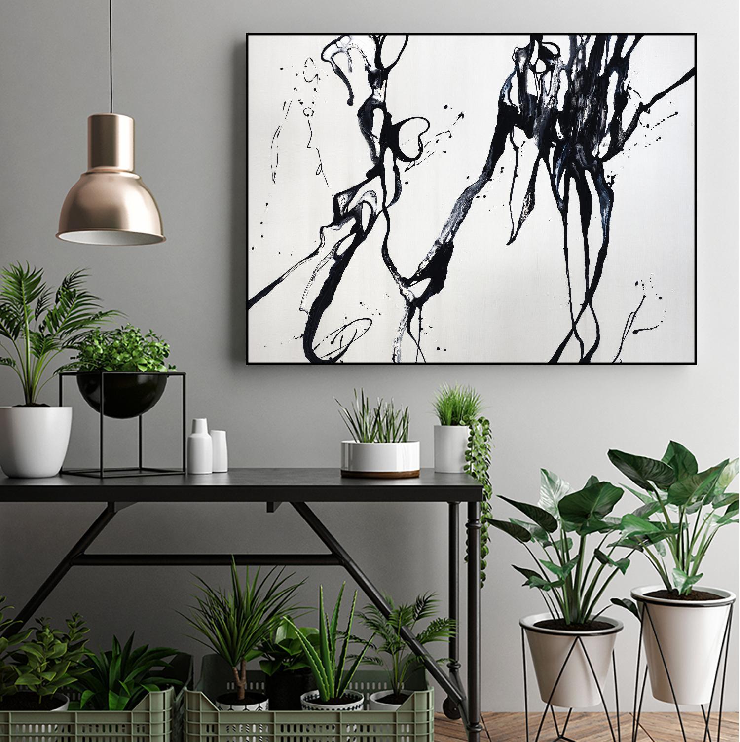 Staged Sophistication by Daleno Art on GIANT ART - white black&white abstrait 